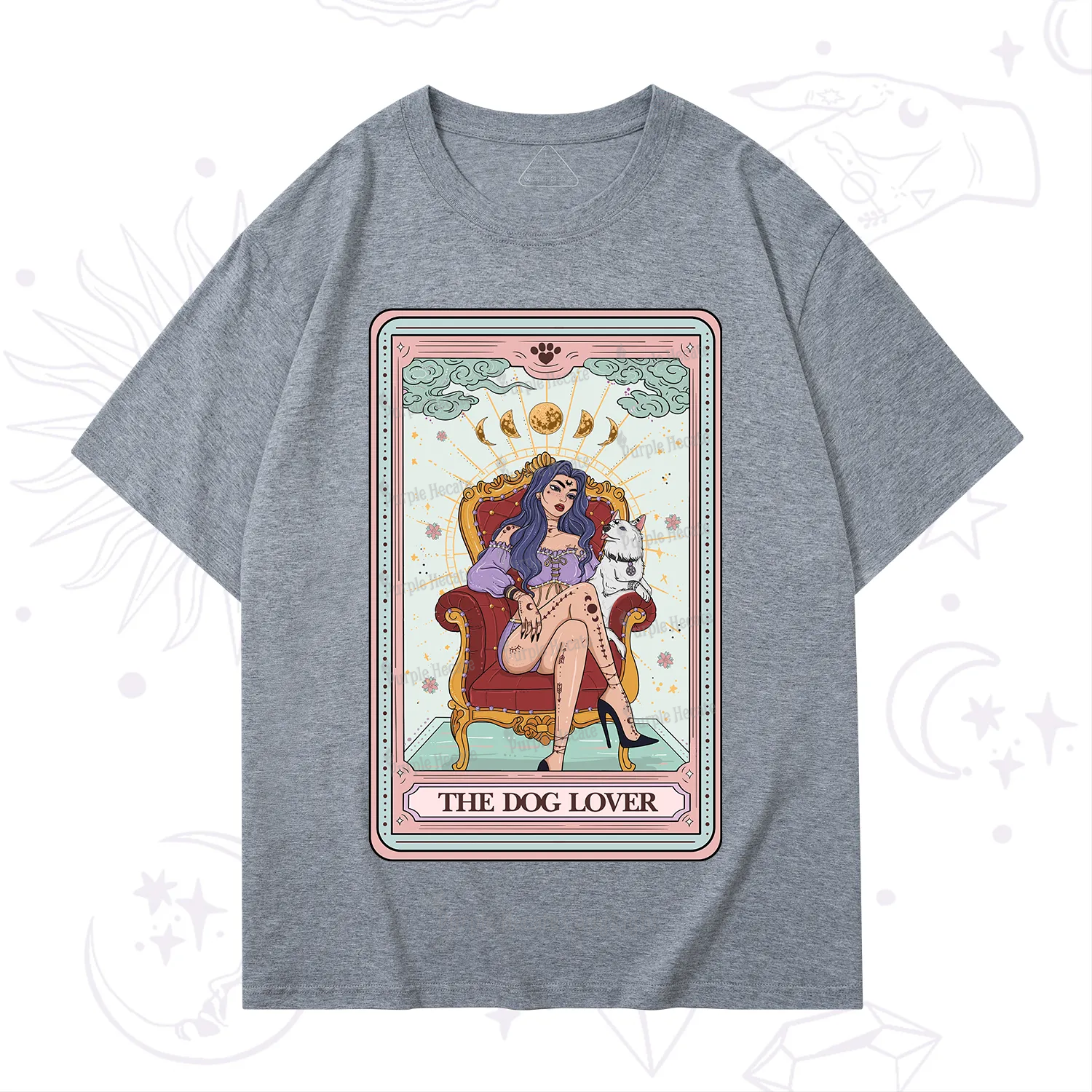 Purplehecate The Dog Lover Tarot T-Shirt