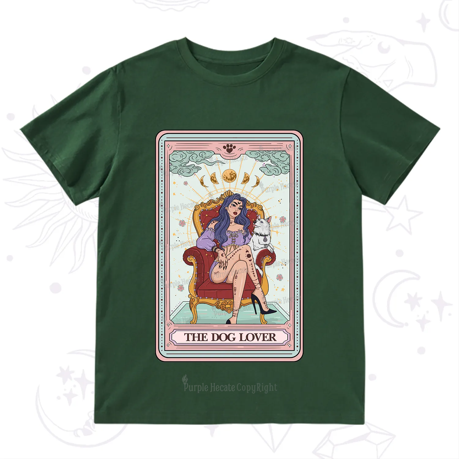 Purplehecate The Dog Lover Tarot T-Shirt