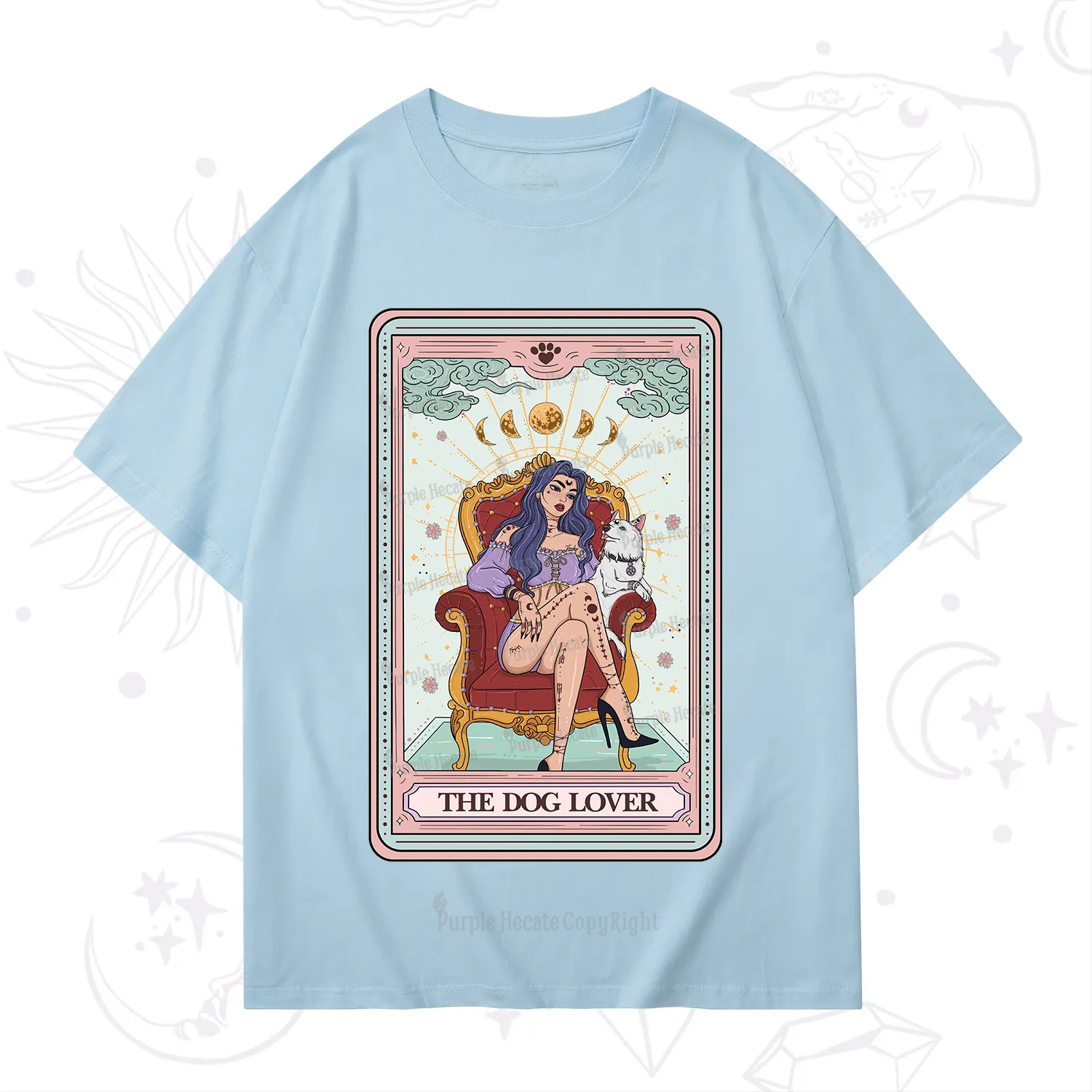 Purplehecate The Dog Lover Tarot T-Shirt
