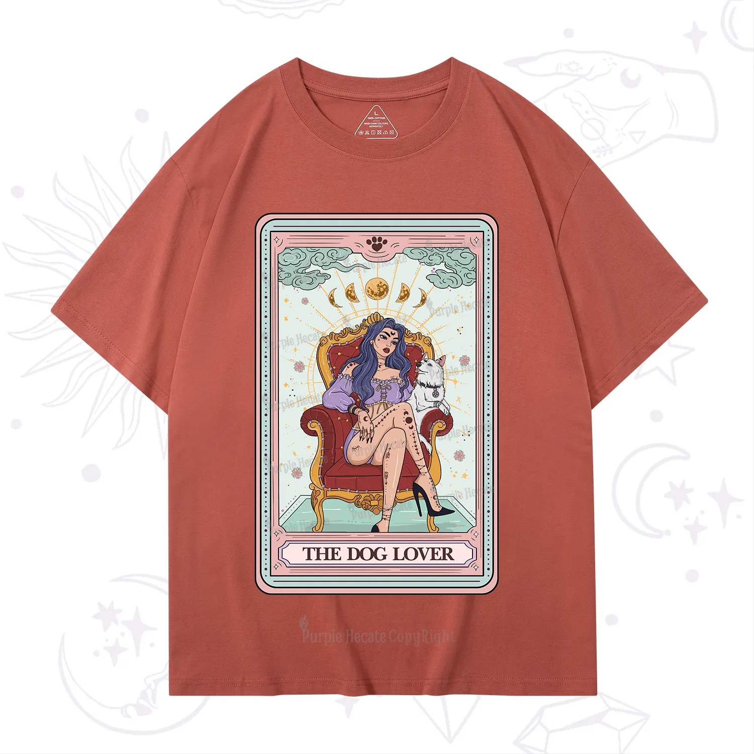Purplehecate The Dog Lover Tarot T-Shirt
