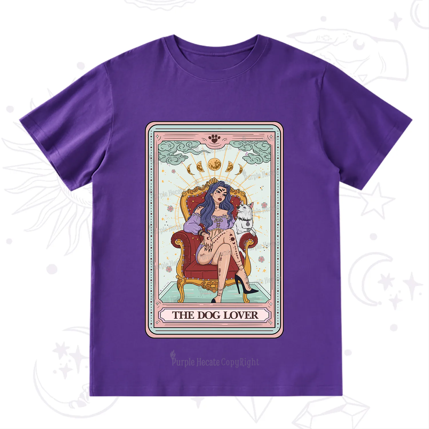 Purplehecate The Dog Lover Tarot T-Shirt