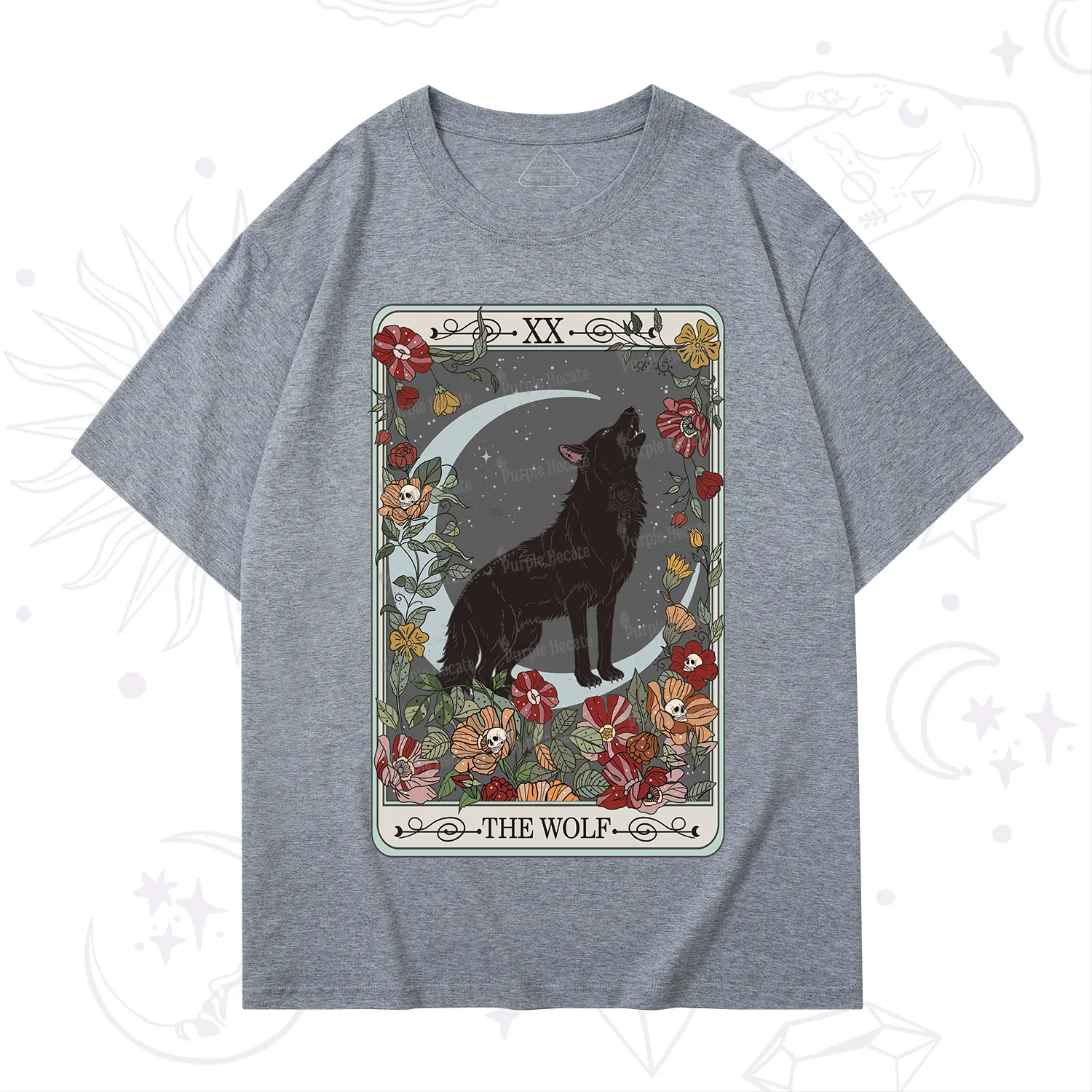 Purplehecate The Wolf Tarot T-Shirt
