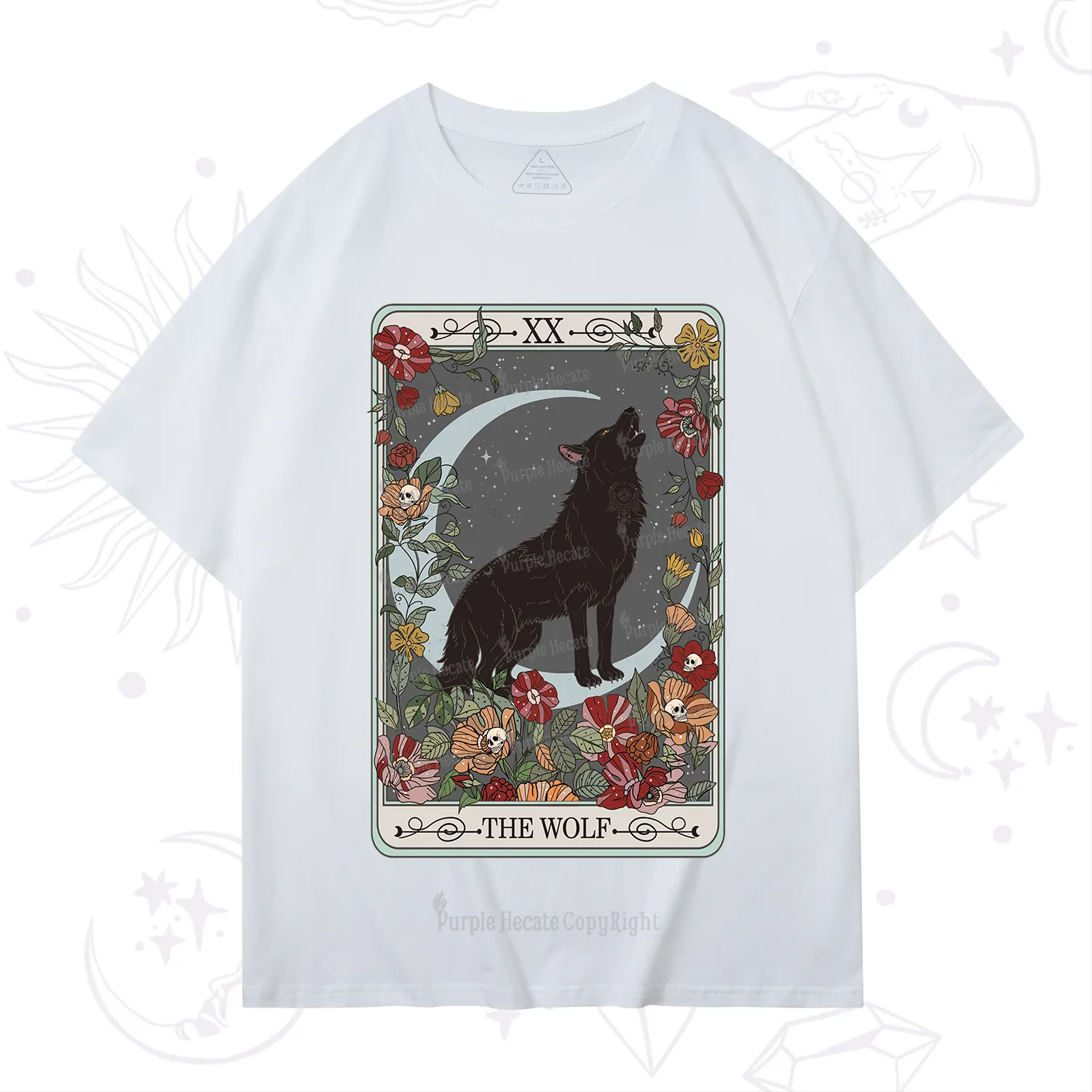 Purplehecate The Wolf Tarot T-Shirt