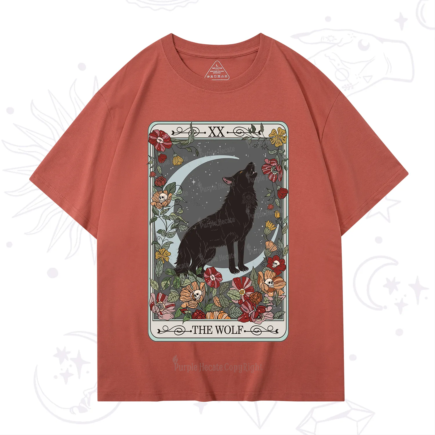 Purplehecate The Wolf Tarot T-Shirt