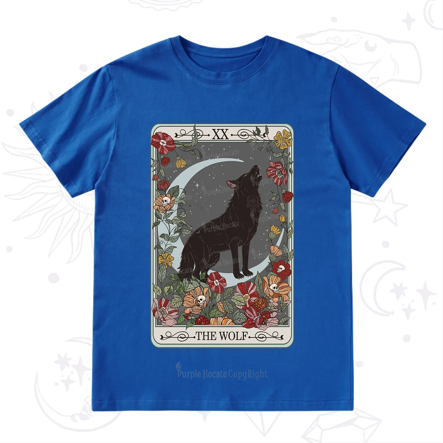 Purplehecate The Wolf Tarot T-Shirt