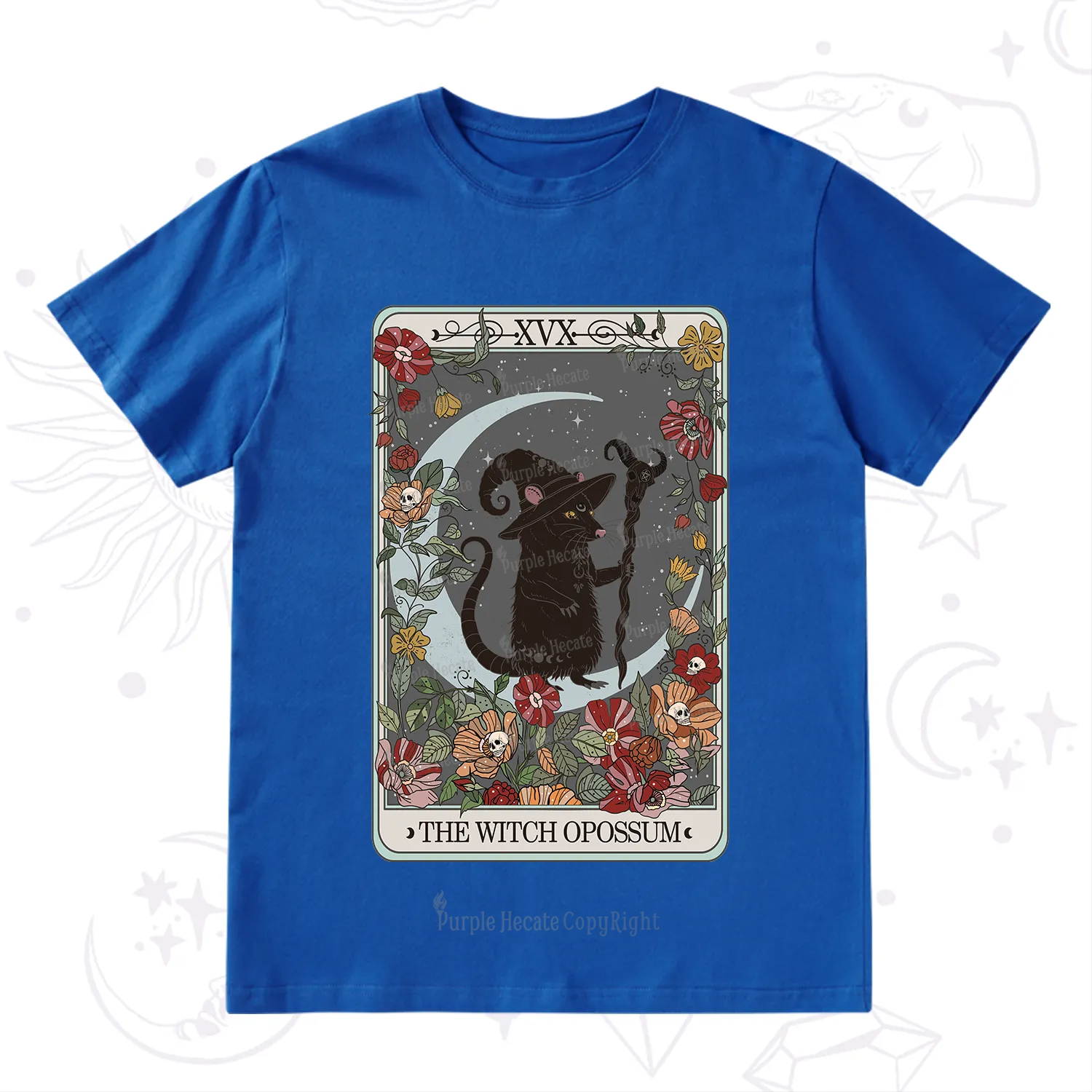 Purplehecate The Witch Opossum Tarot T-Shirt
