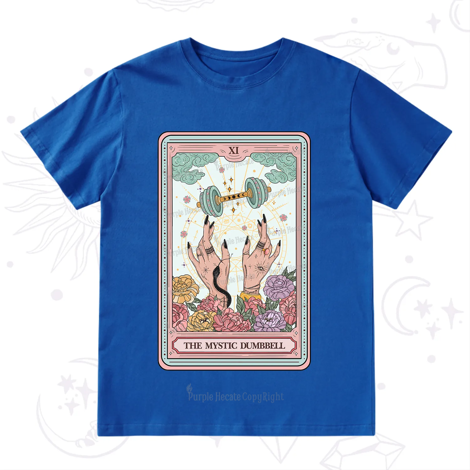 Purplehecate The Mystic Dumbbell Tarot T-Shirt