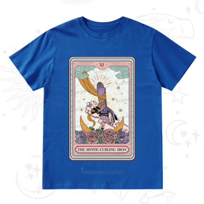 Purplehecate The Mystic Curling Iron Tarot T-Shirt
