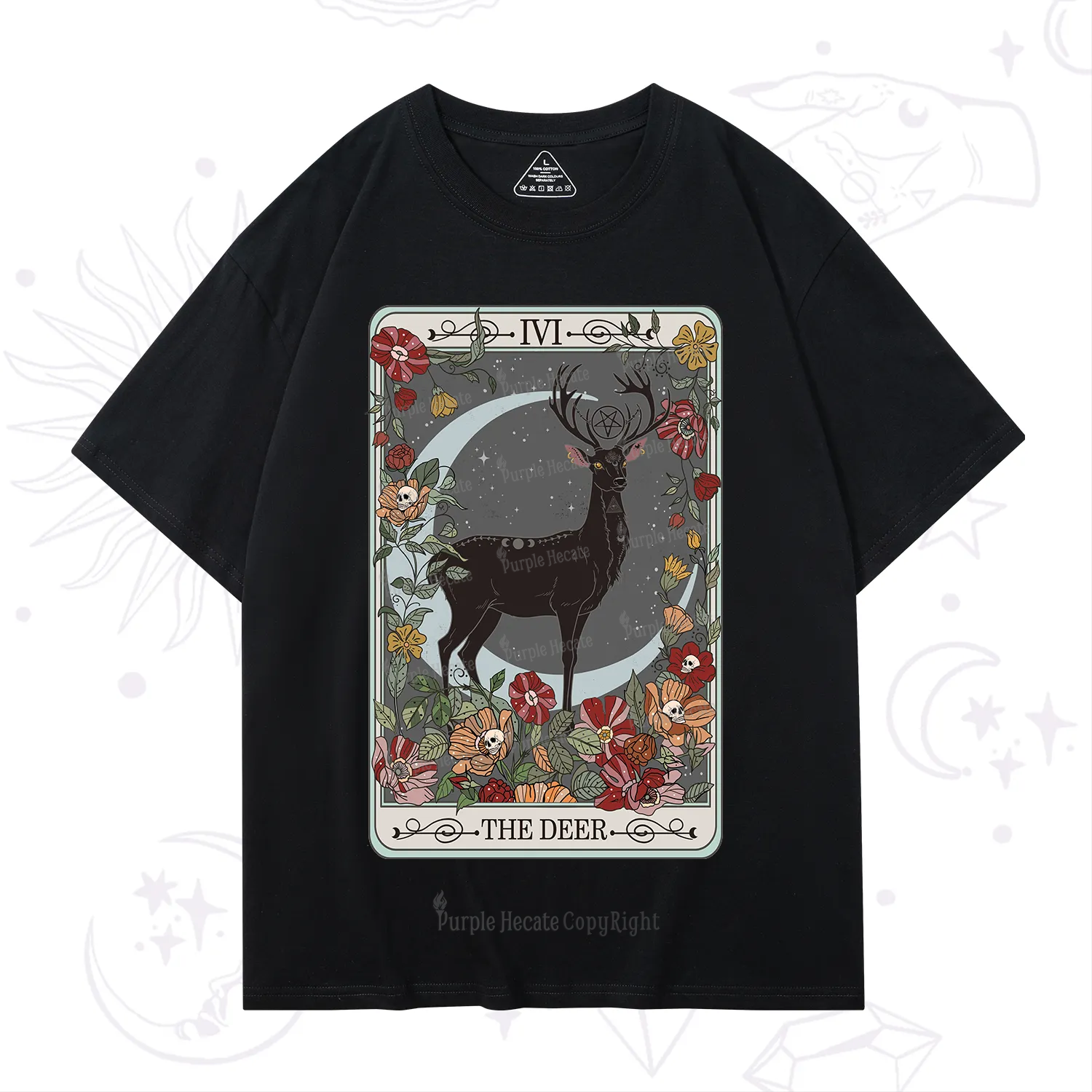 Purplehecate The Deer Tarot T-Shirt