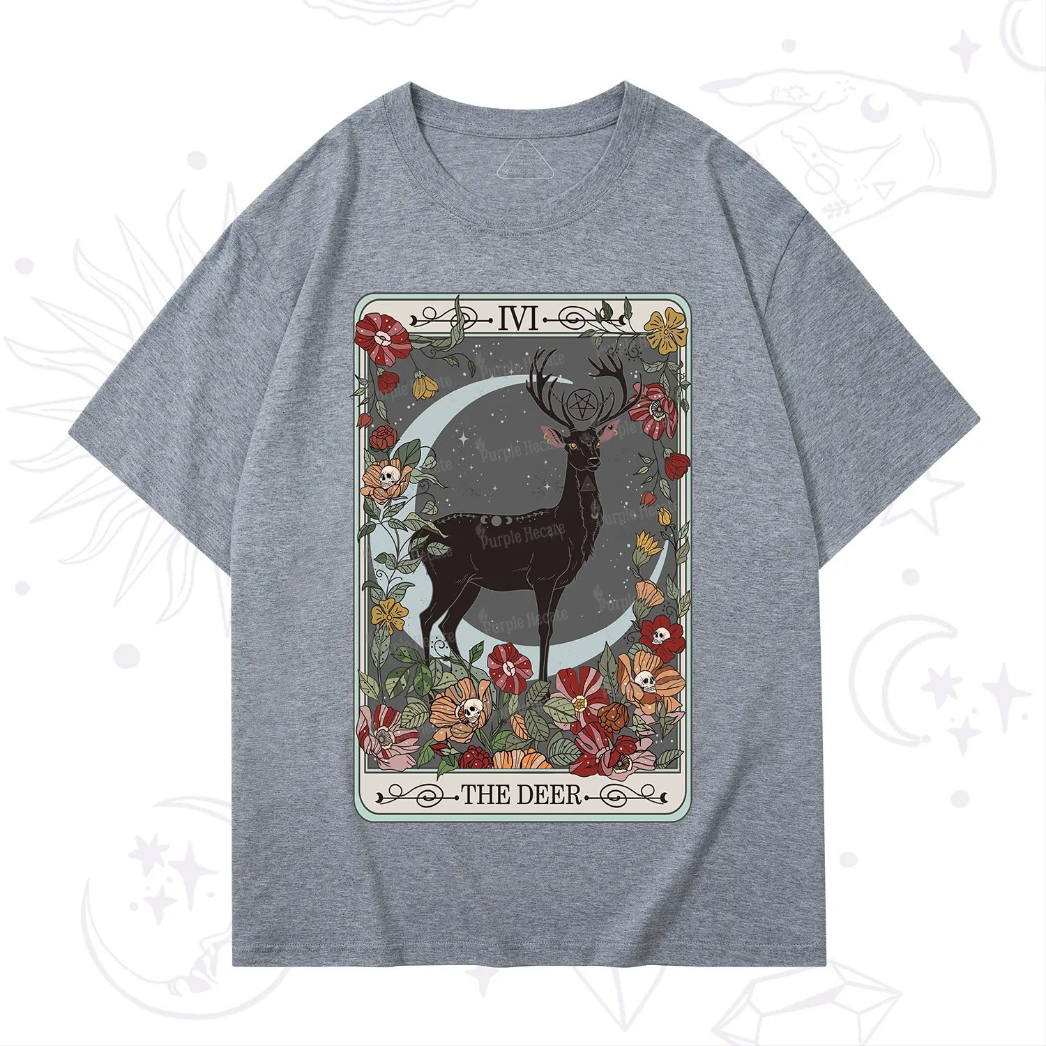 Purplehecate The Deer Tarot T-Shirt
