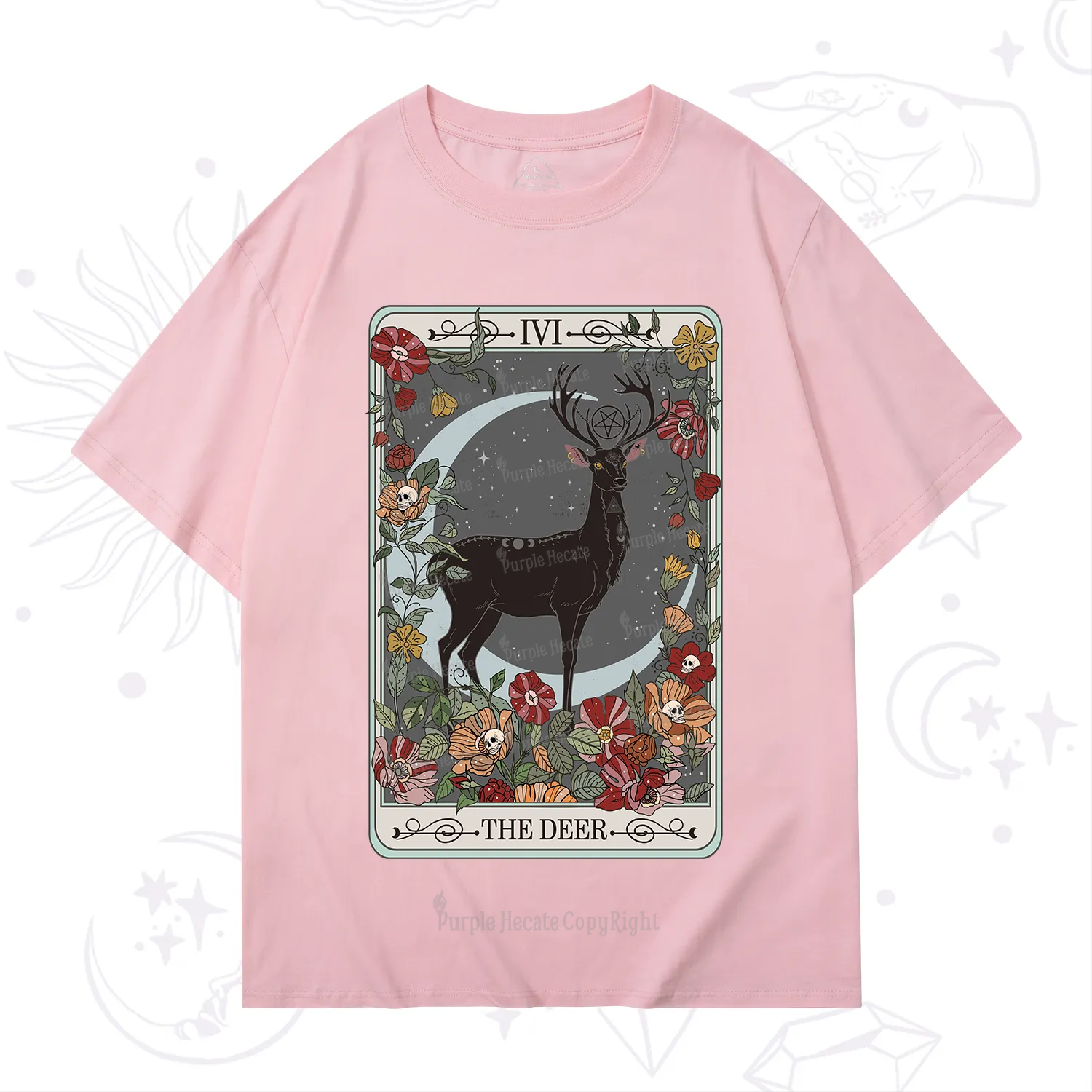Purplehecate The Deer Tarot T-Shirt