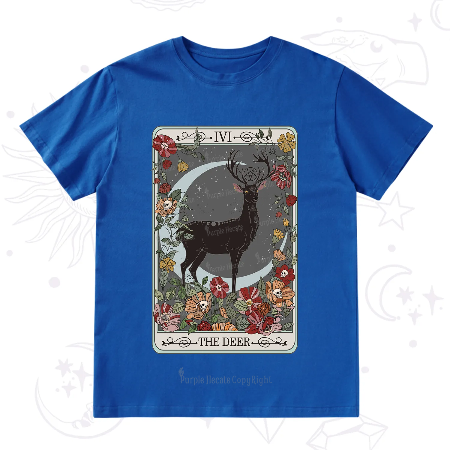 Purplehecate The Deer Tarot T-Shirt