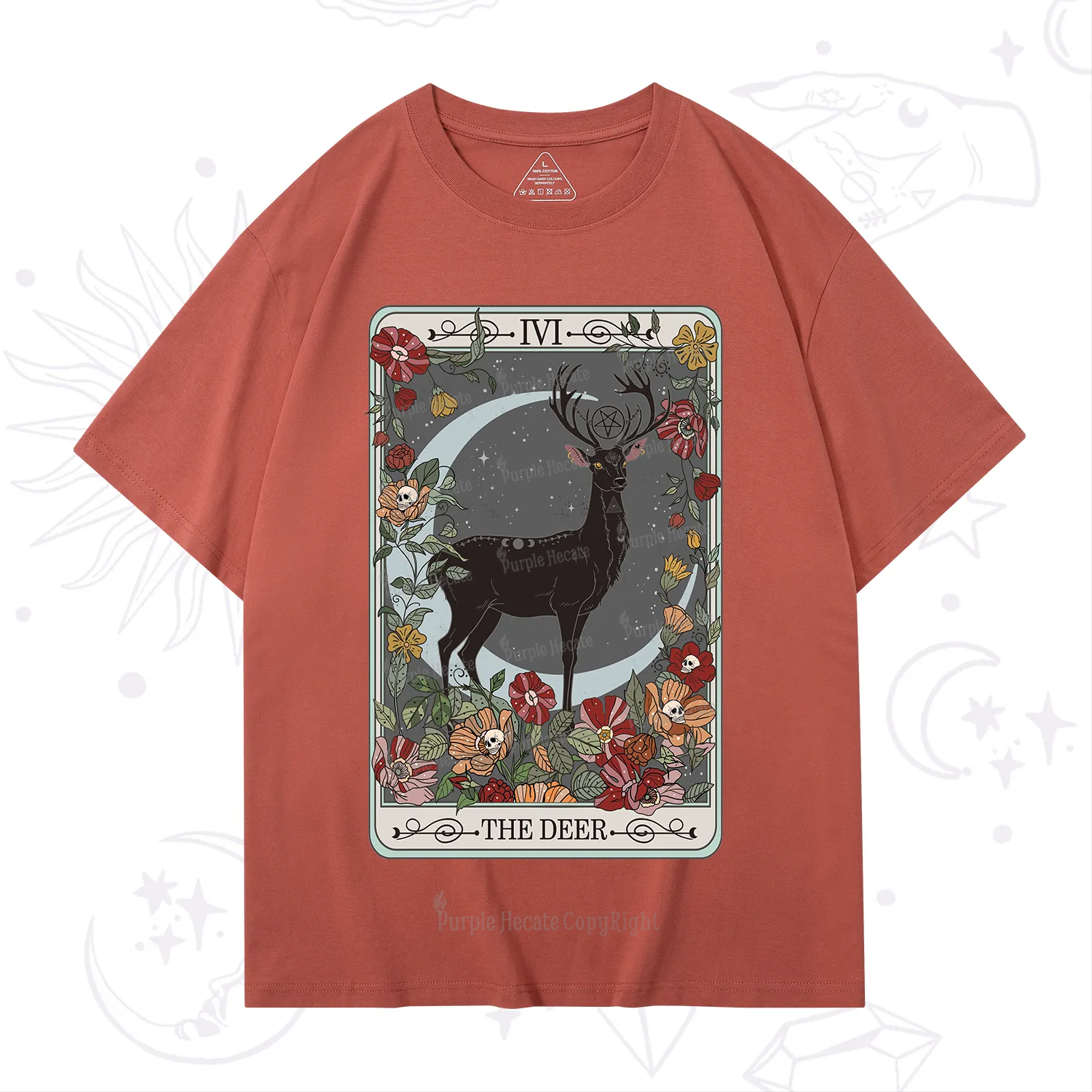 Purplehecate The Deer Tarot T-Shirt