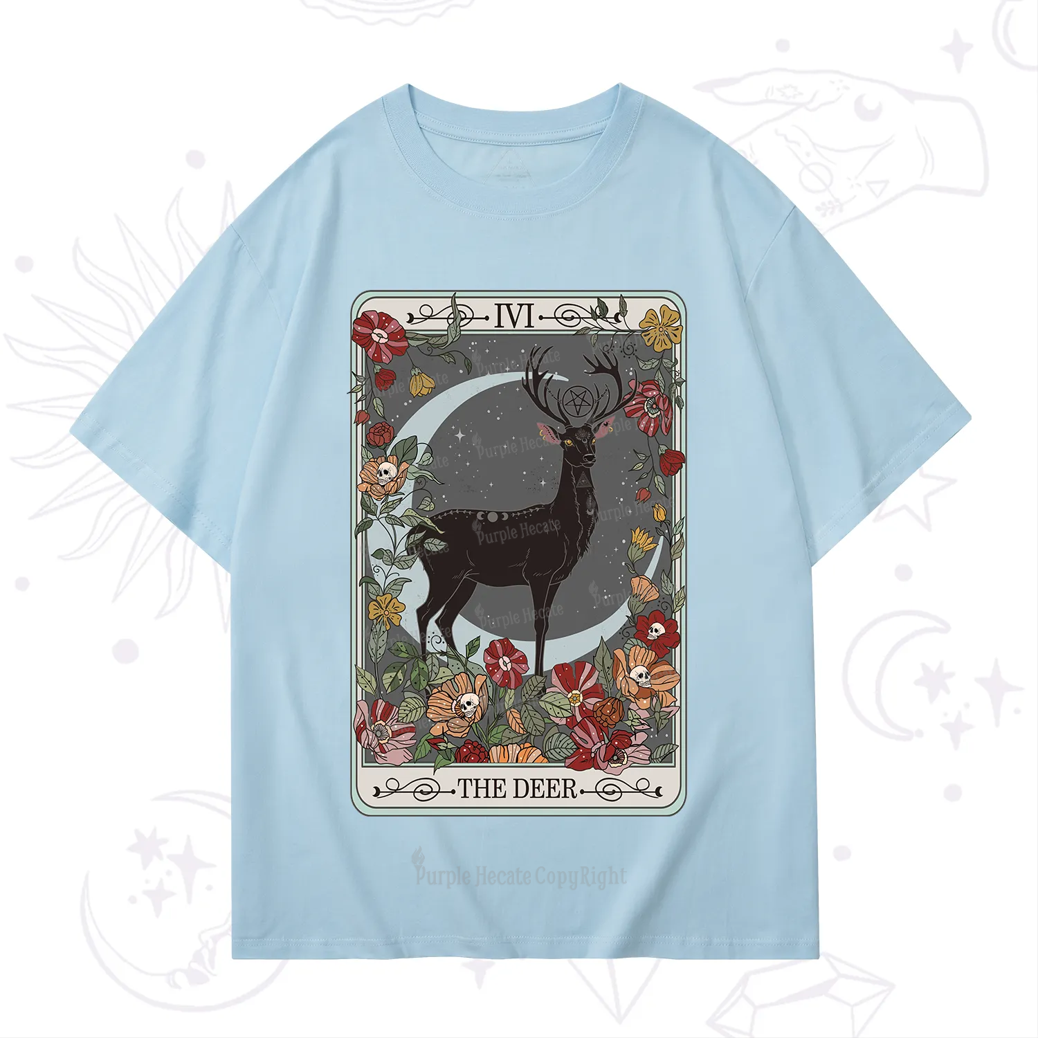 Purplehecate The Deer Tarot T-Shirt