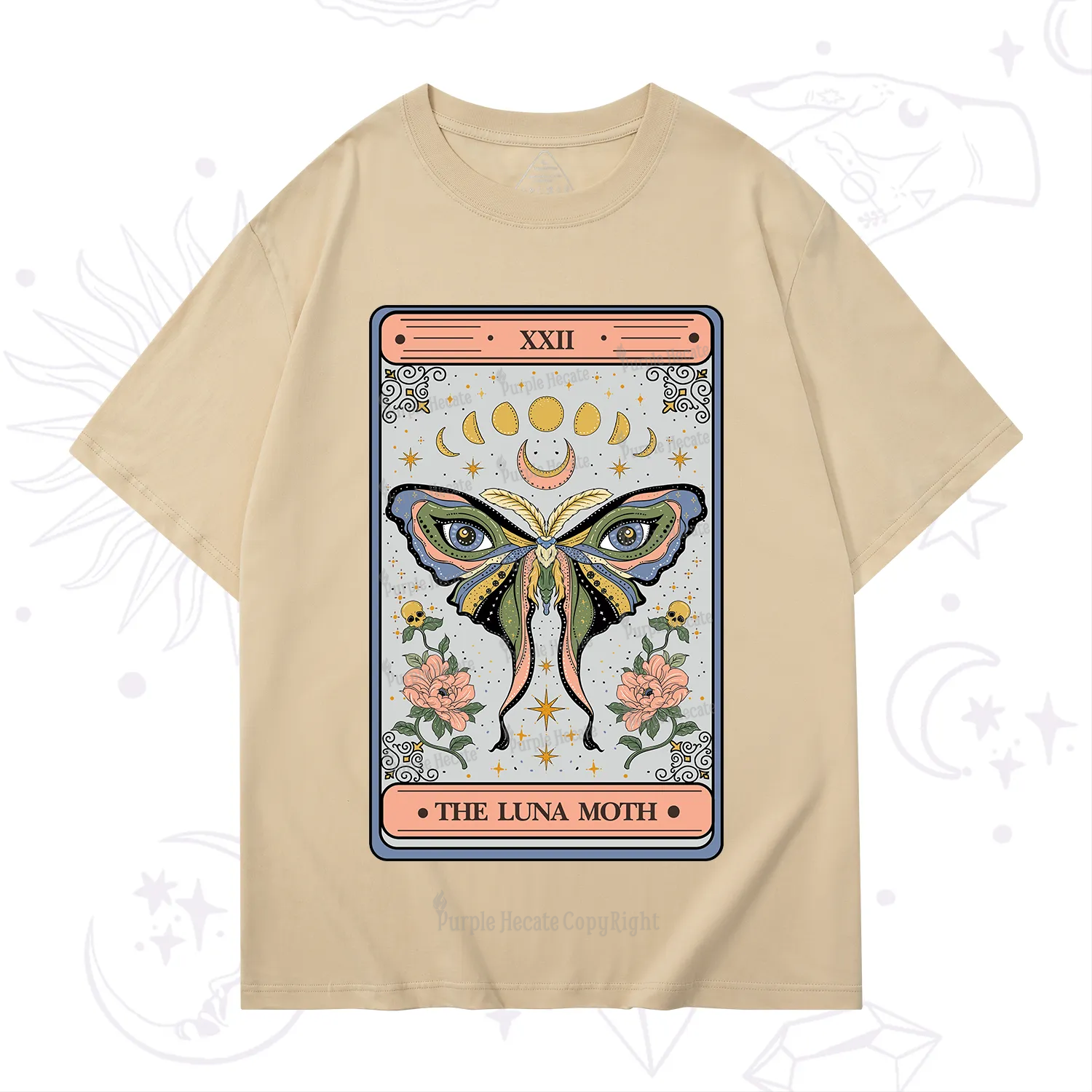 Purplehecate The Luna Moth Tarot T-Shirt