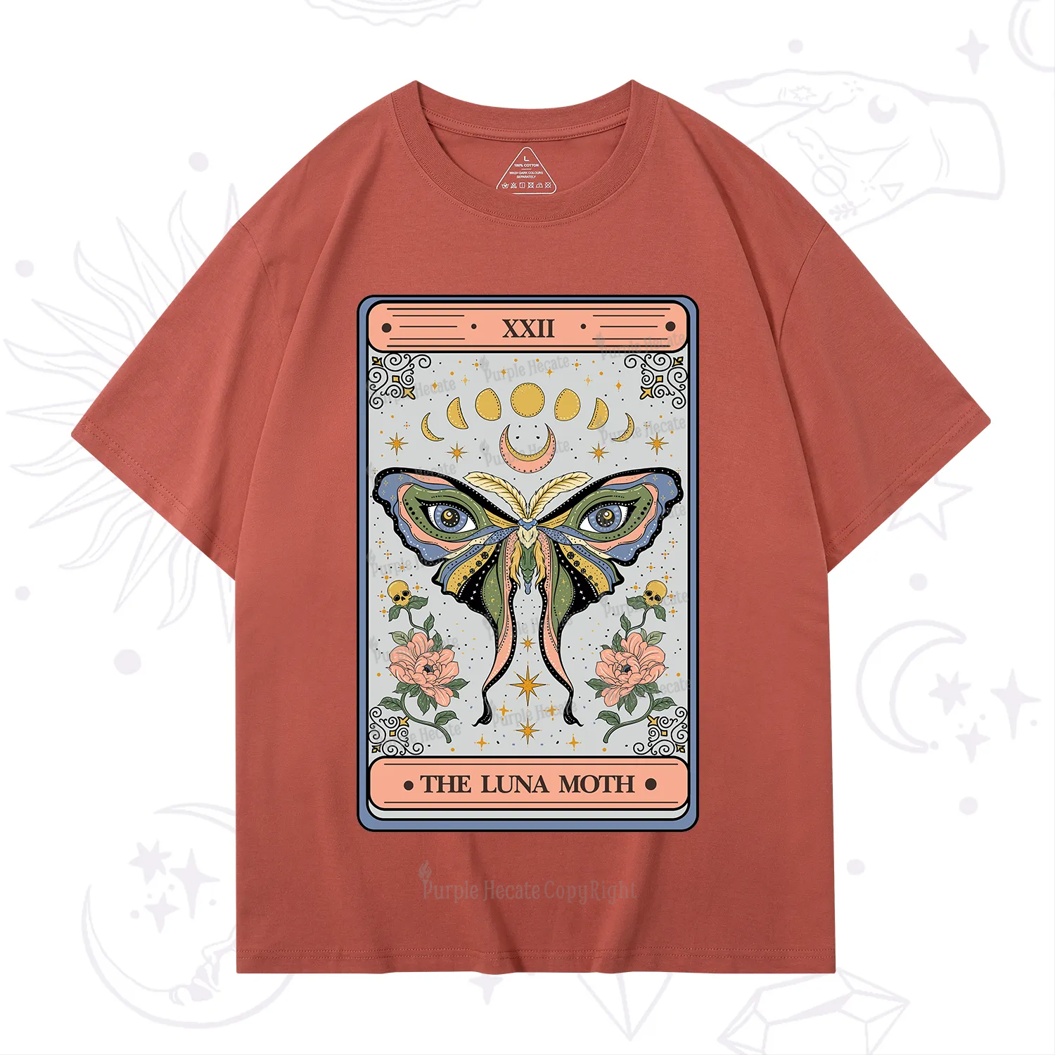 Purplehecate The Luna Moth Tarot T-Shirt