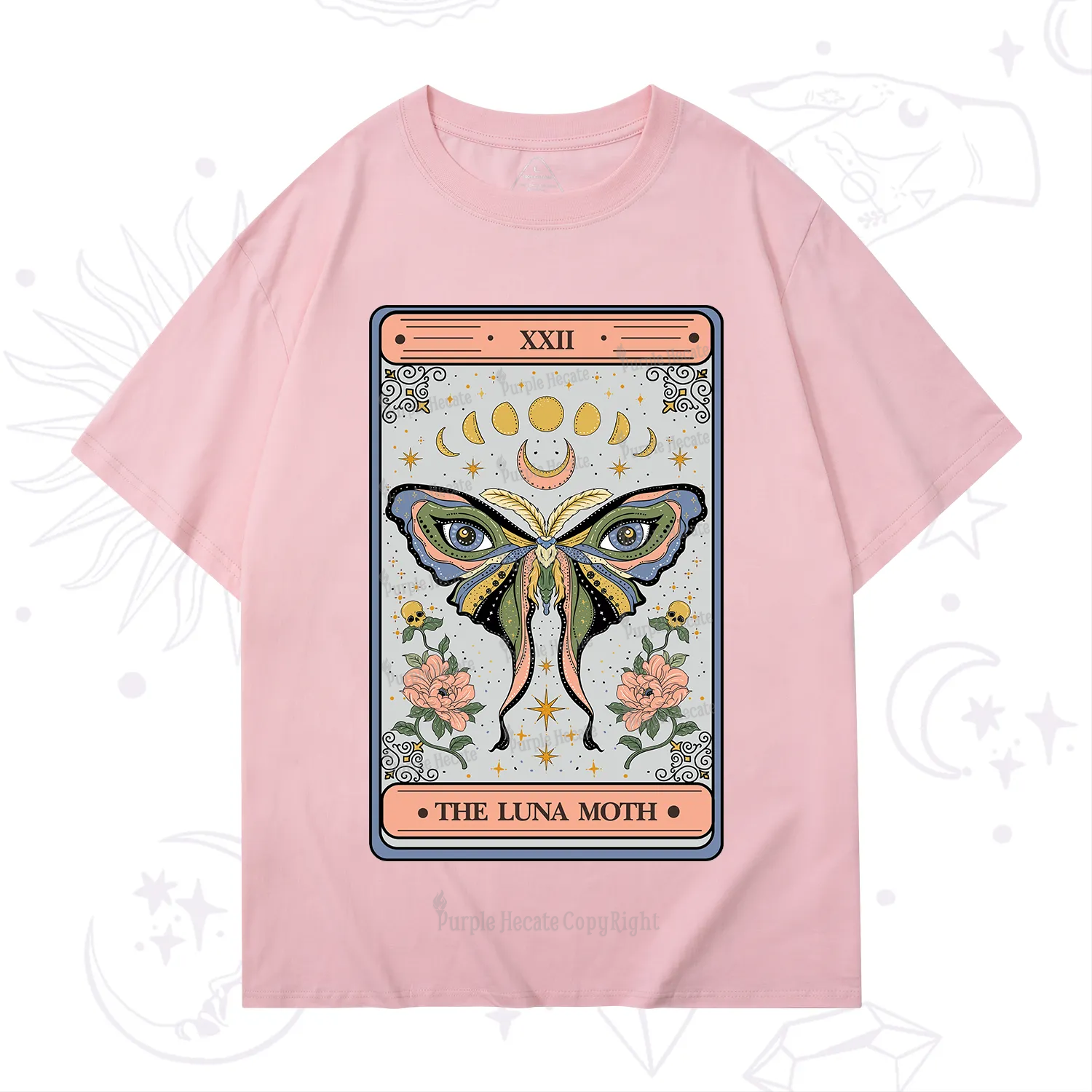 Purplehecate The Luna Moth Tarot T-Shirt