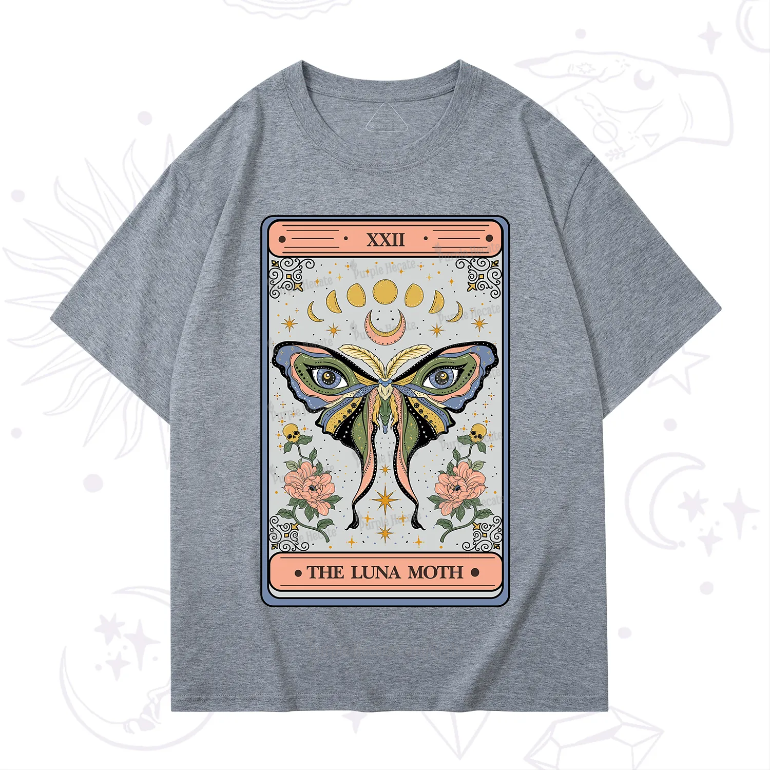 Purplehecate The Luna Moth Tarot T-Shirt