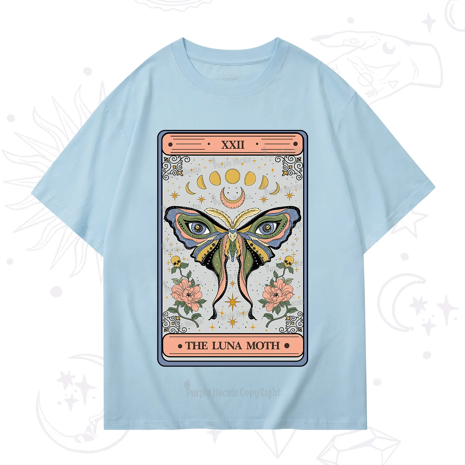 Purplehecate The Luna Moth Tarot T-Shirt
