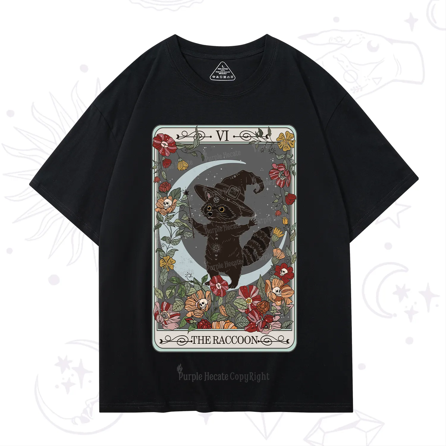 Purplehecate The Raccoon Tarot T-Shirt