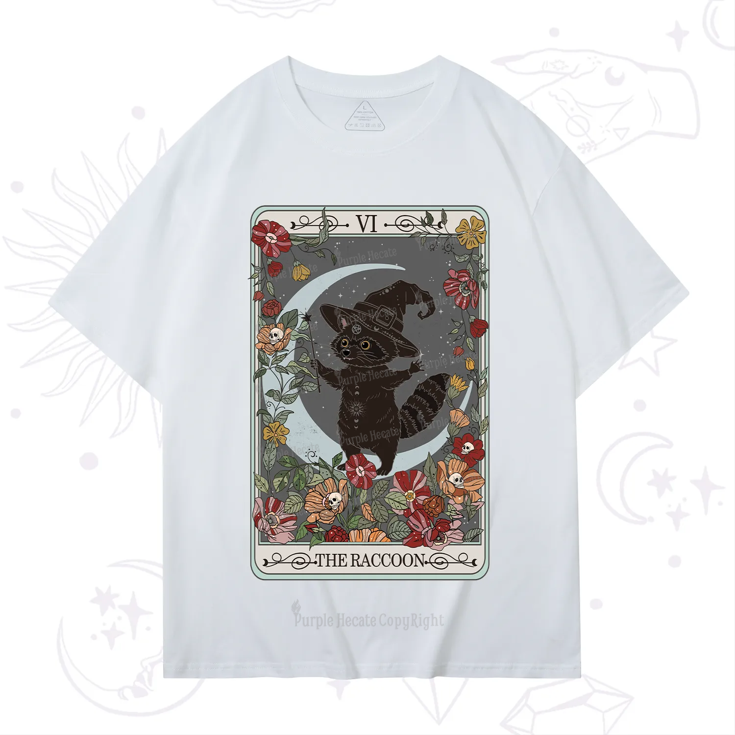 Purplehecate The Raccoon Tarot T-Shirt