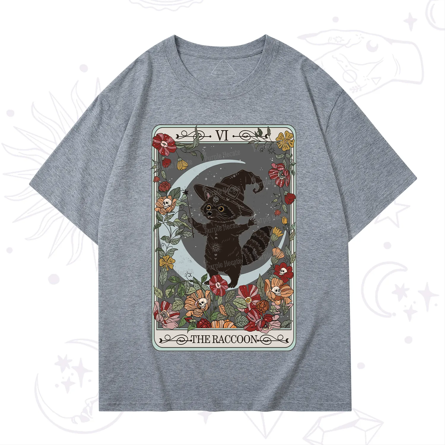 Purplehecate The Raccoon Tarot T-Shirt