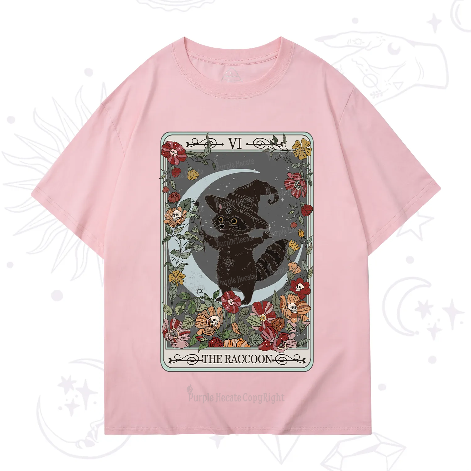 Purplehecate The Raccoon Tarot T-Shirt