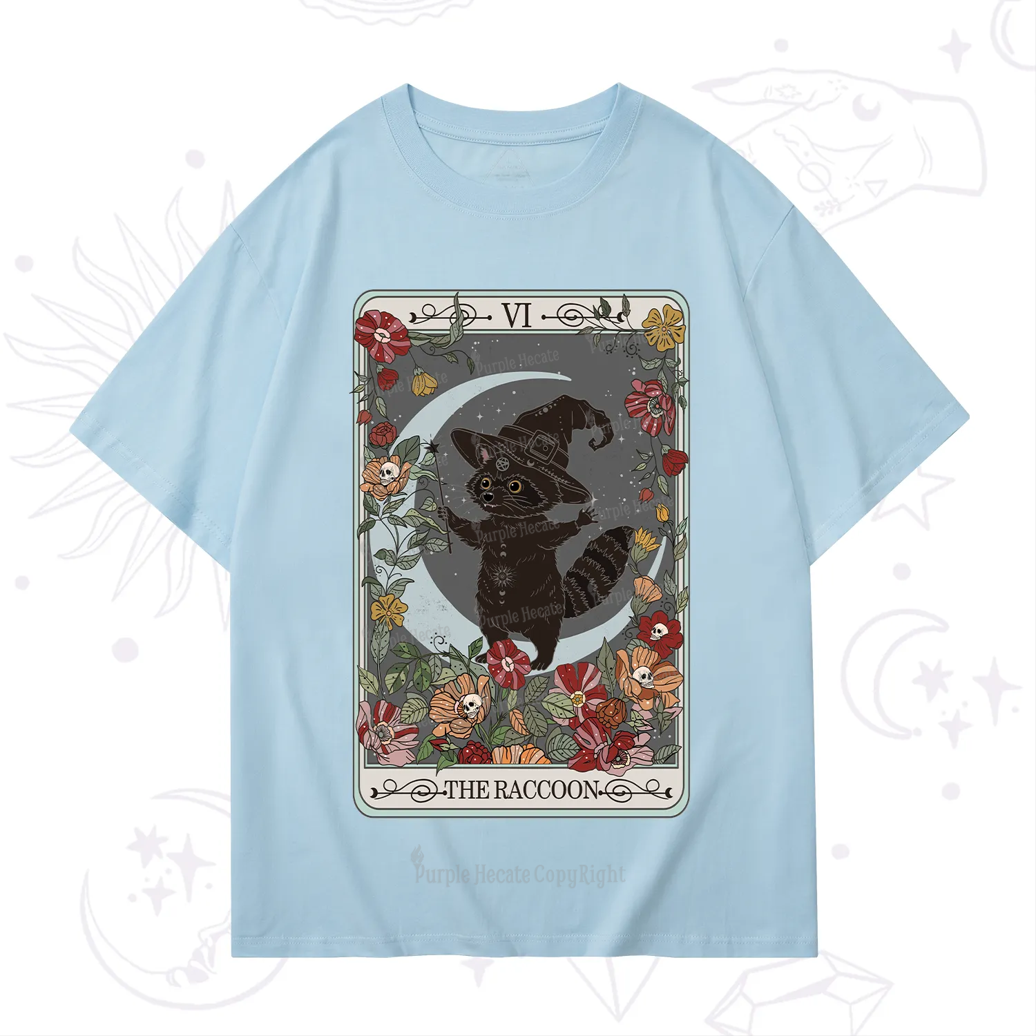 Purplehecate The Raccoon Tarot T-Shirt