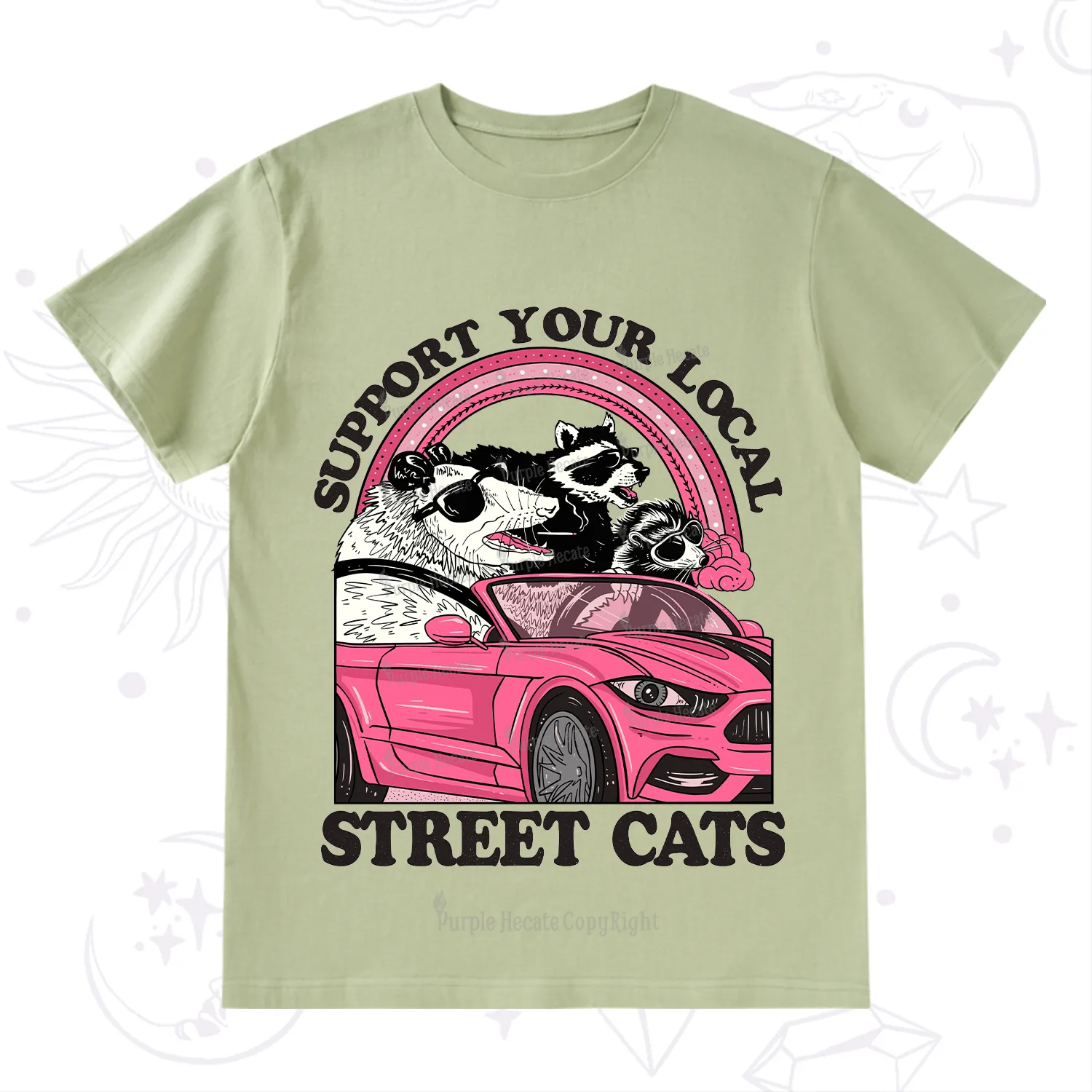 Purplehecate Support Local Street Cats T-Shirt