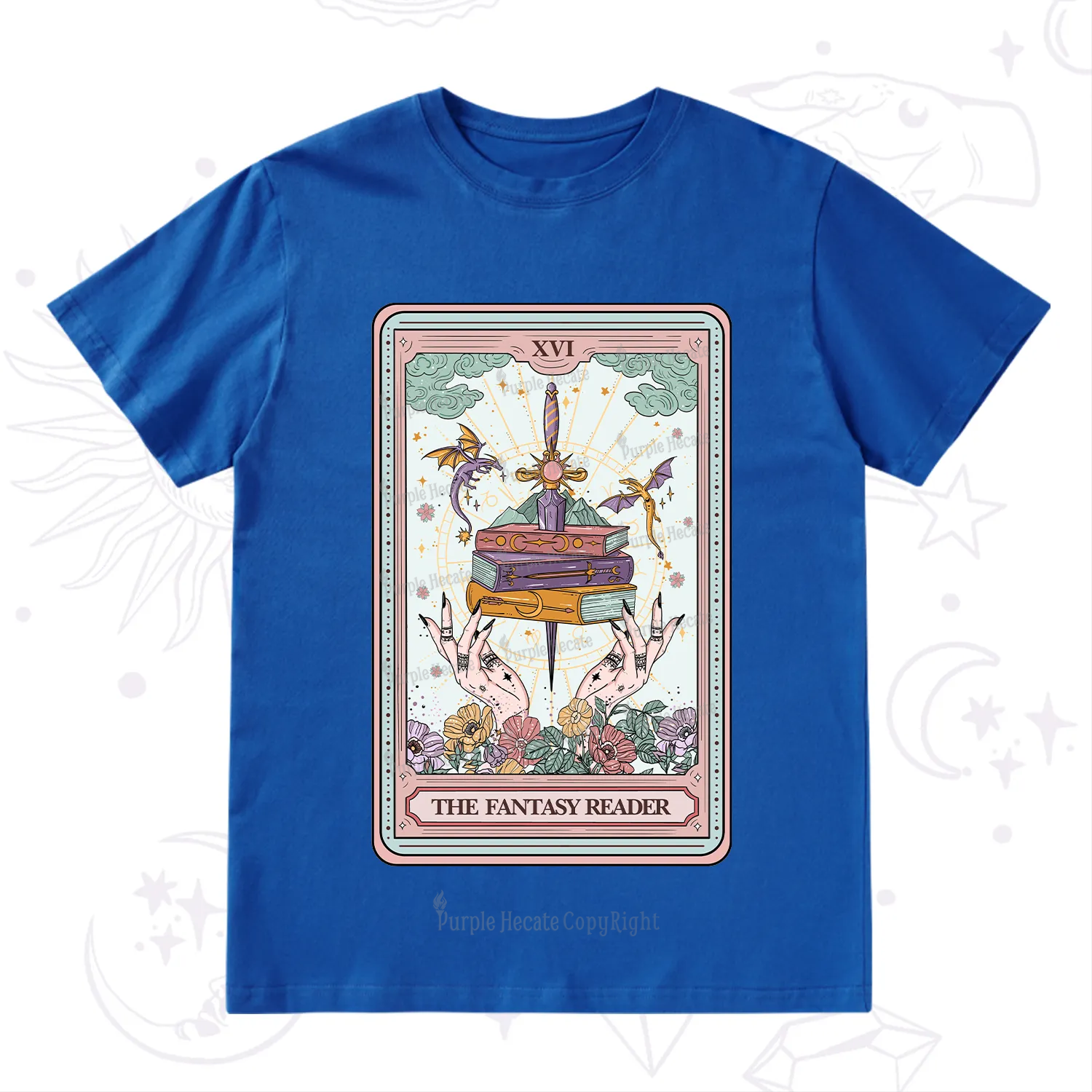 Purplehecate The Fantasy Reader Tarot T-Shirt