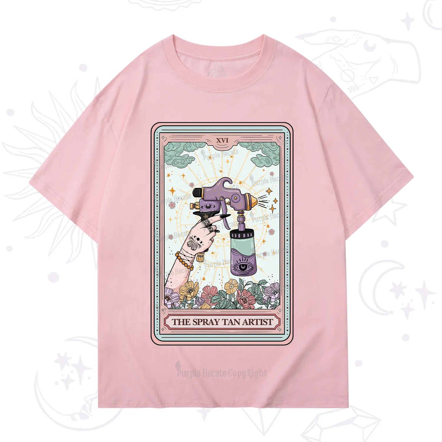 Purplehecate The Spary Tan Artist Tarot T-Shirt