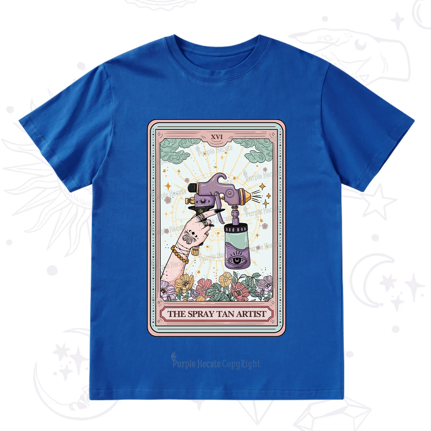 Purplehecate The Spary Tan Artist Tarot T-Shirt