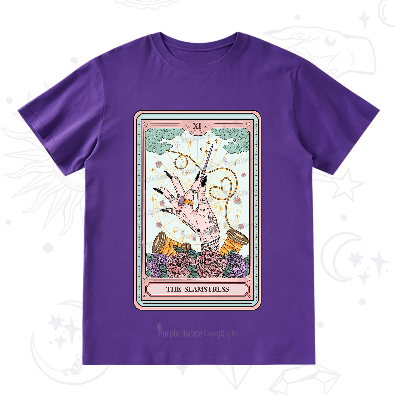 Purplehecate The Seamstress Tarot T-Shirt