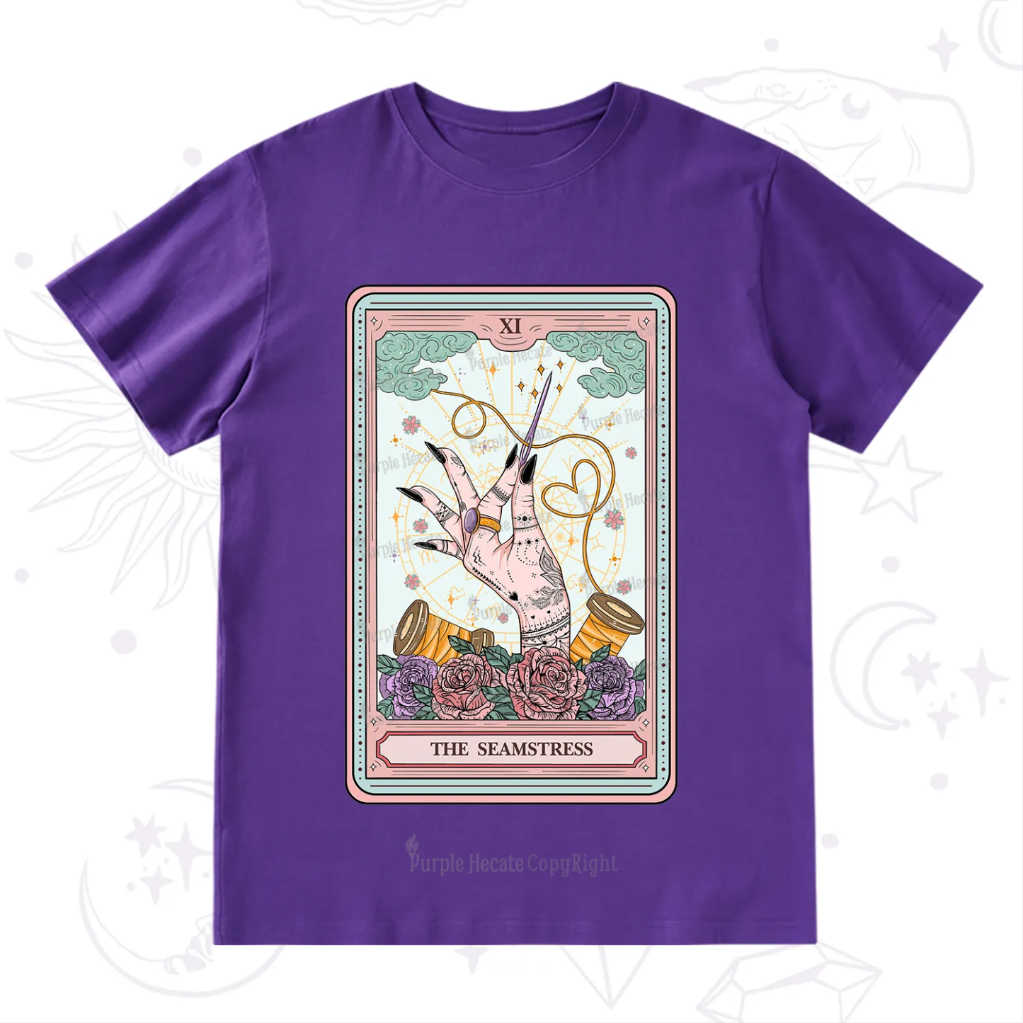 Purplehecate The Seamstress Tarot T-Shirt