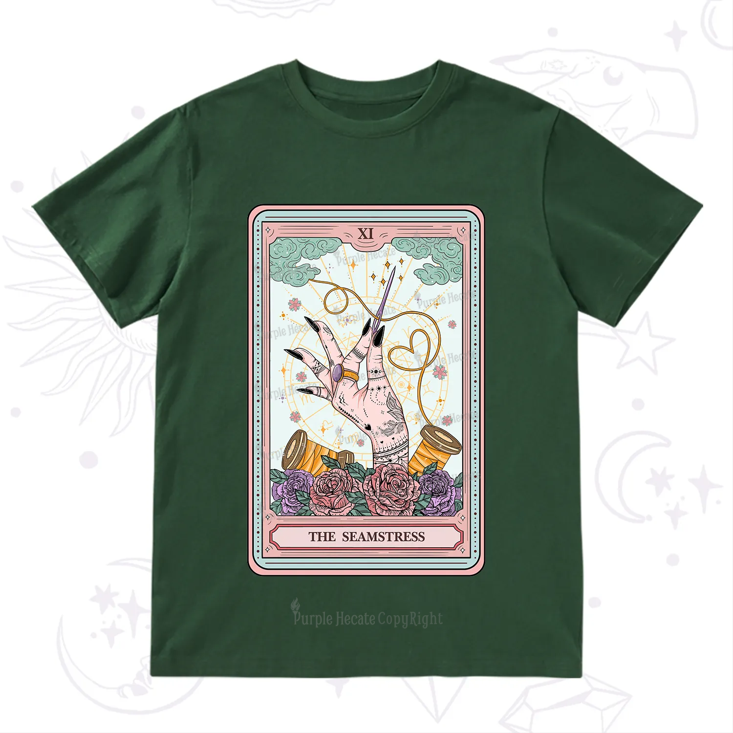 Purplehecate The Seamstress Tarot T-Shirt
