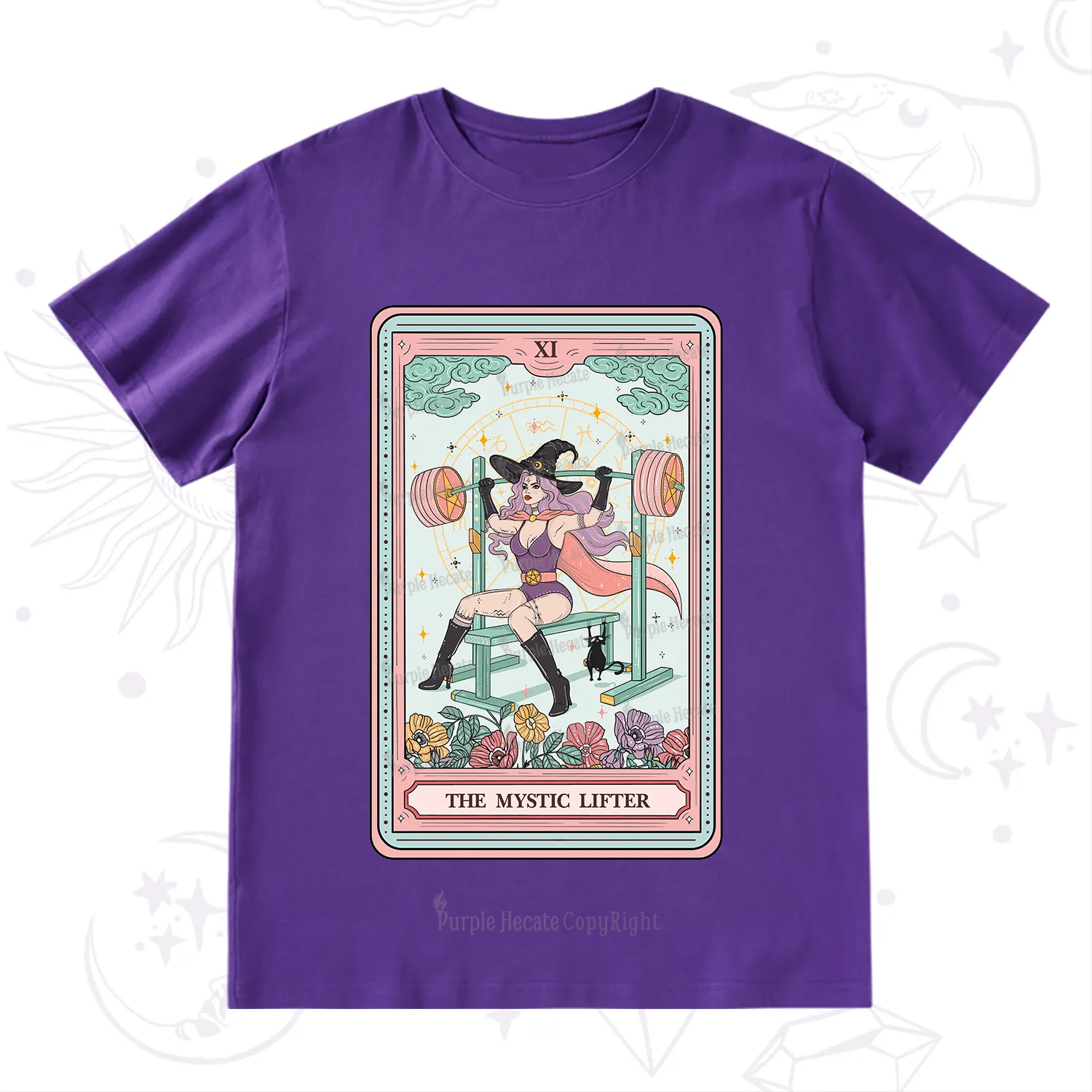 Purplehecate The Mystic Lifter Tarot T-Shirt