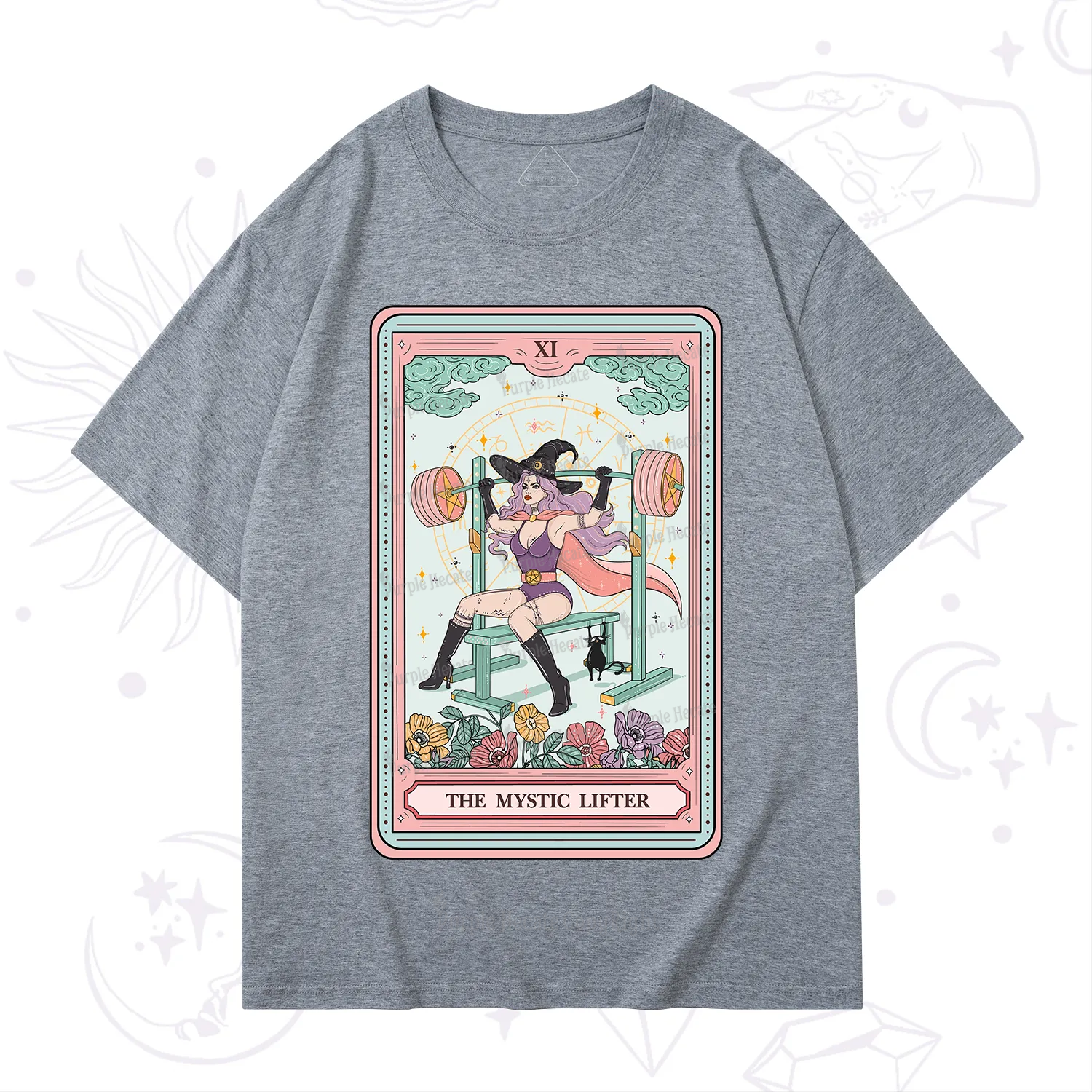 Purplehecate The Mystic Lifter Tarot T-Shirt