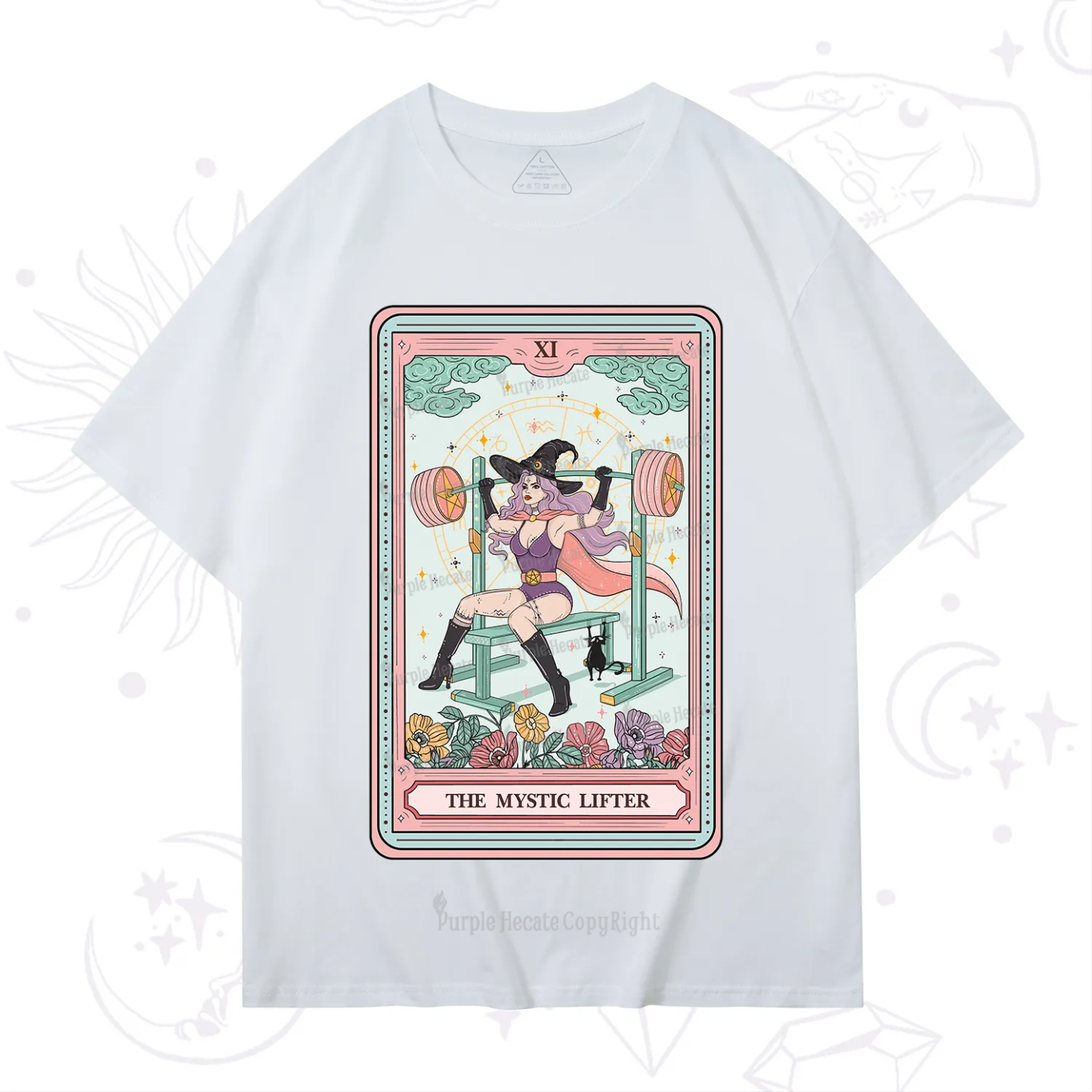 Purplehecate The Mystic Lifter Tarot T-Shirt