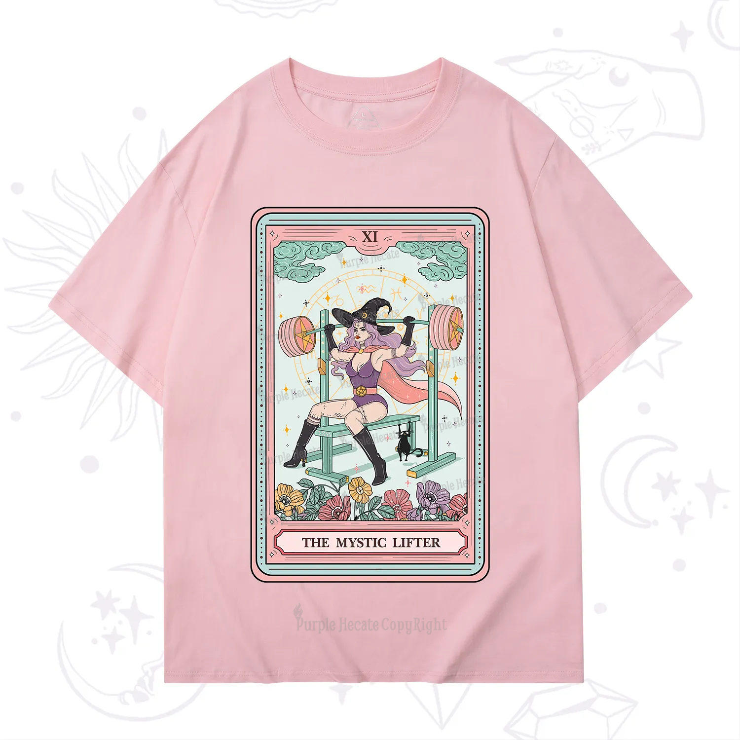 Purplehecate The Mystic Lifter Tarot T-Shirt