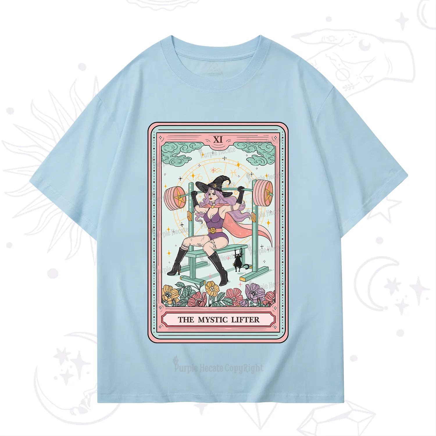 Purplehecate The Mystic Lifter Tarot T-Shirt