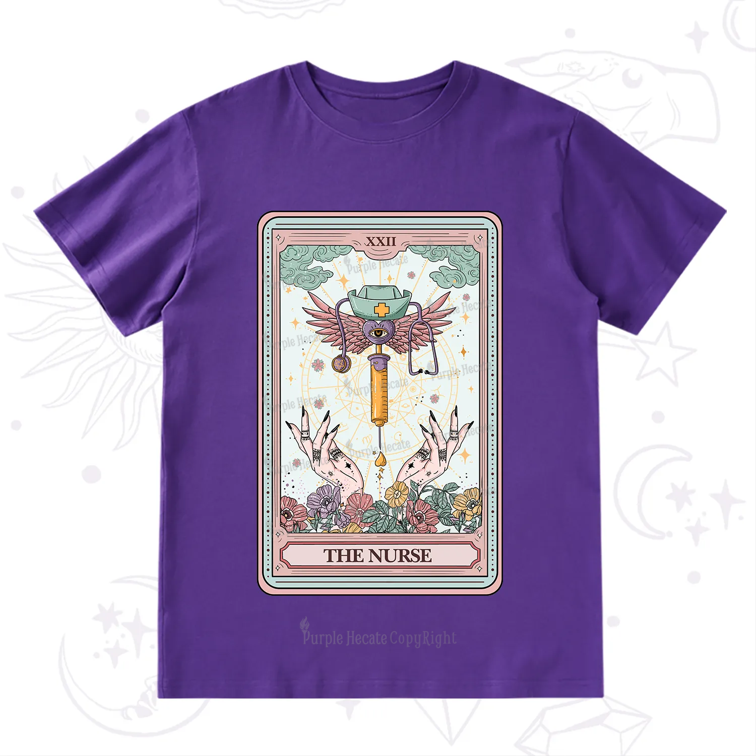 Purplehecate The ER Nurse Tarot T-Shirt