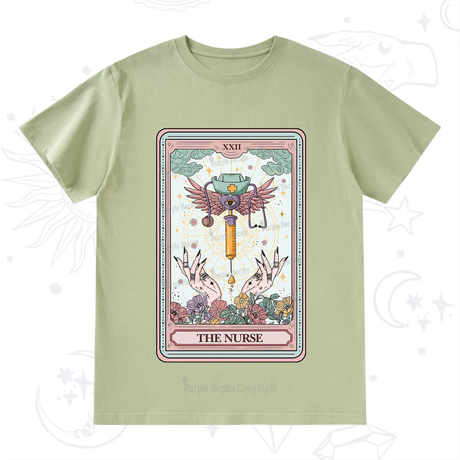 Purplehecate The ER Nurse Tarot T-Shirt