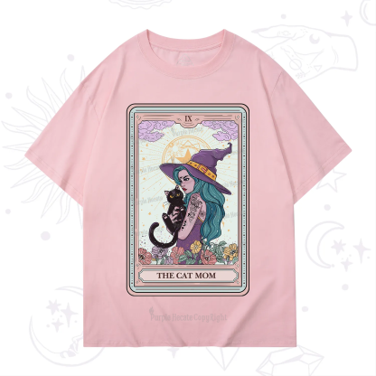 Purplehecate The Gothic Cat Mom Tarot T-Shirt