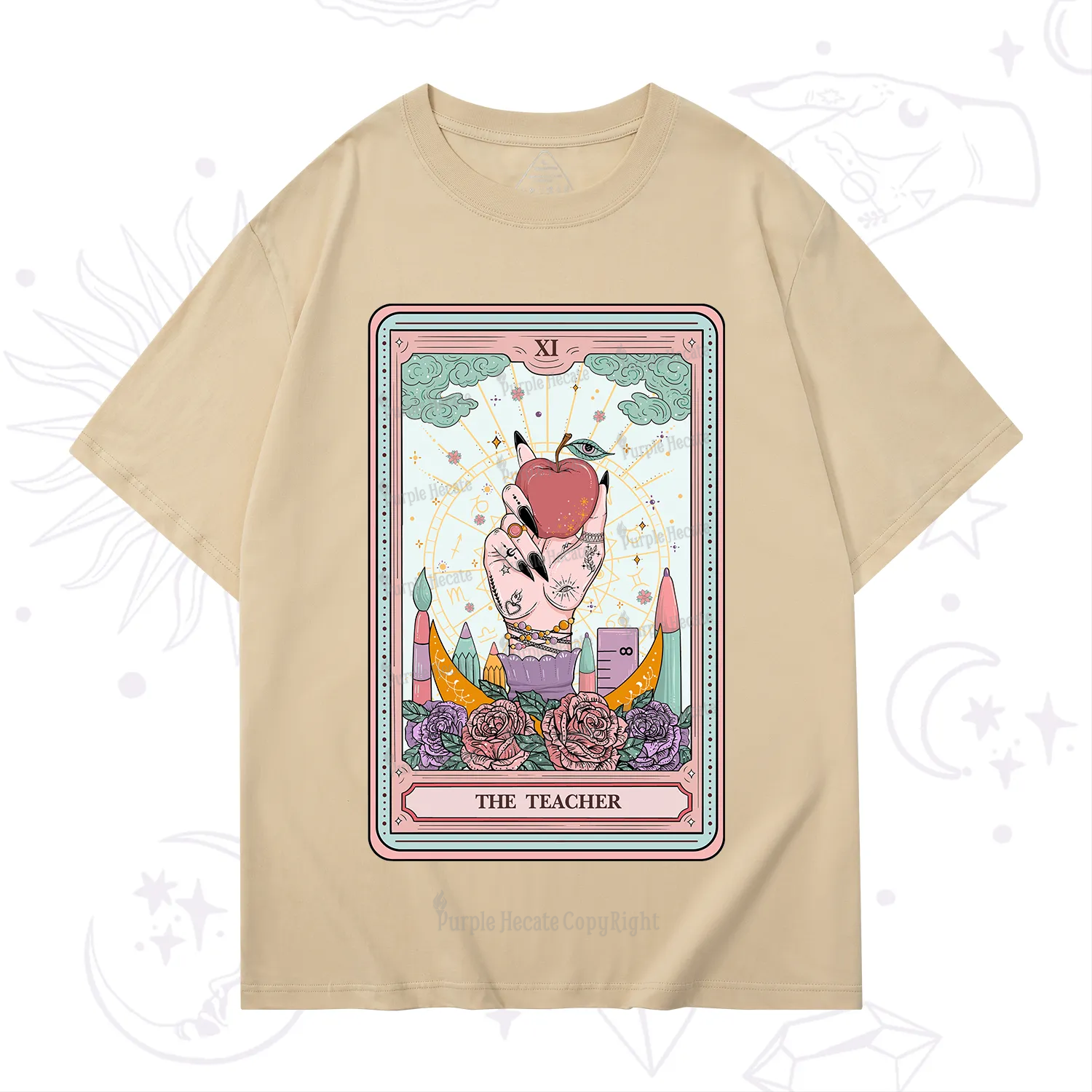 Purplehecate The Teacher Tarot T-Shirt