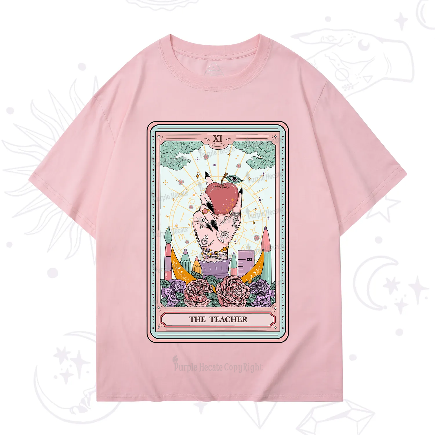 Purplehecate The Teacher Tarot T-Shirt