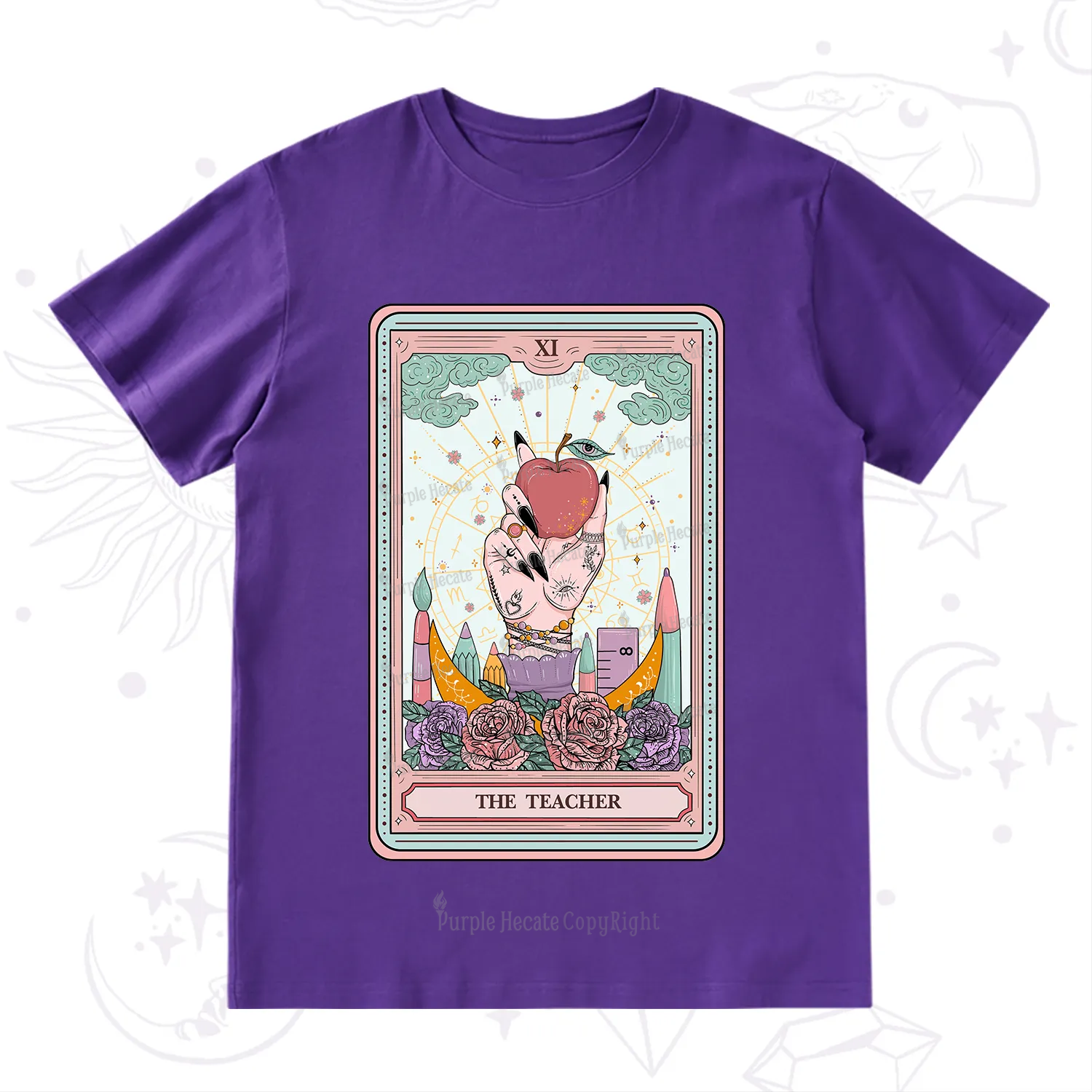 Purplehecate The Teacher Tarot T-Shirt