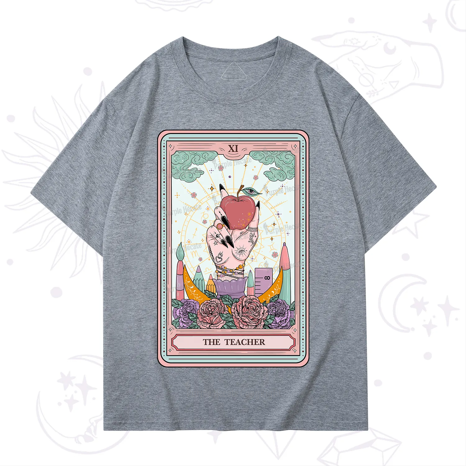 Purplehecate The Teacher Tarot T-Shirt