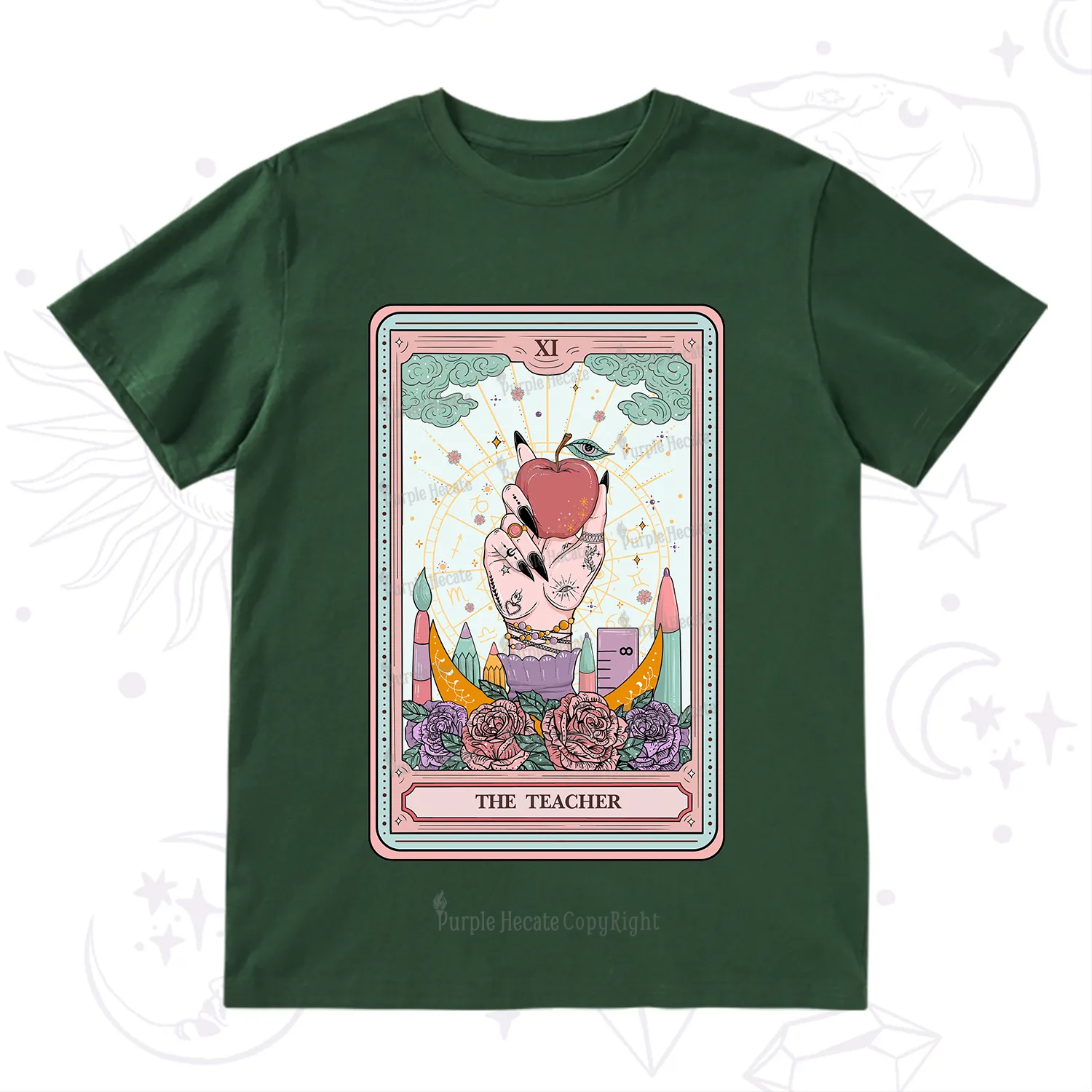 Purplehecate The Teacher Tarot T-Shirt