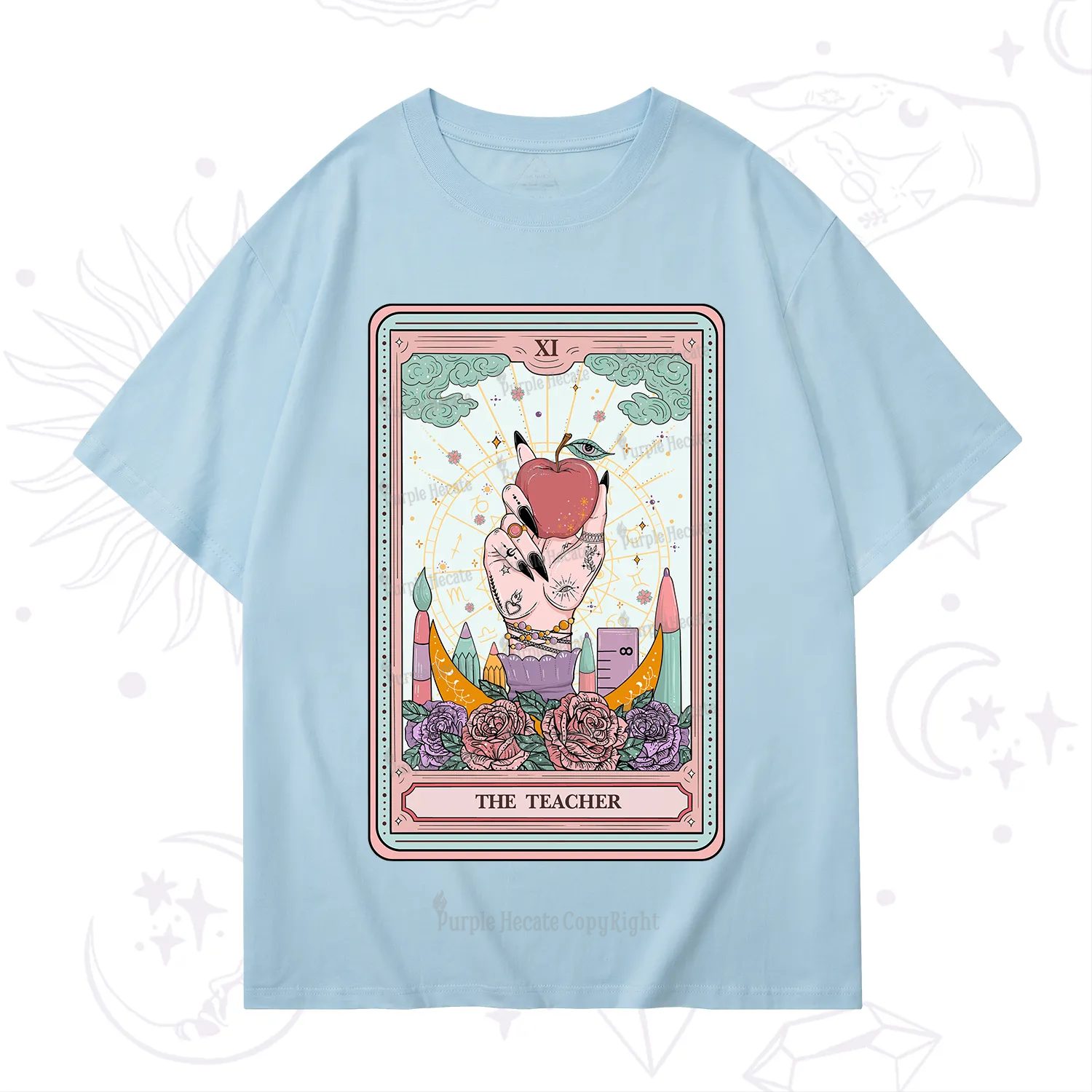 Purplehecate The Teacher Tarot T-Shirt