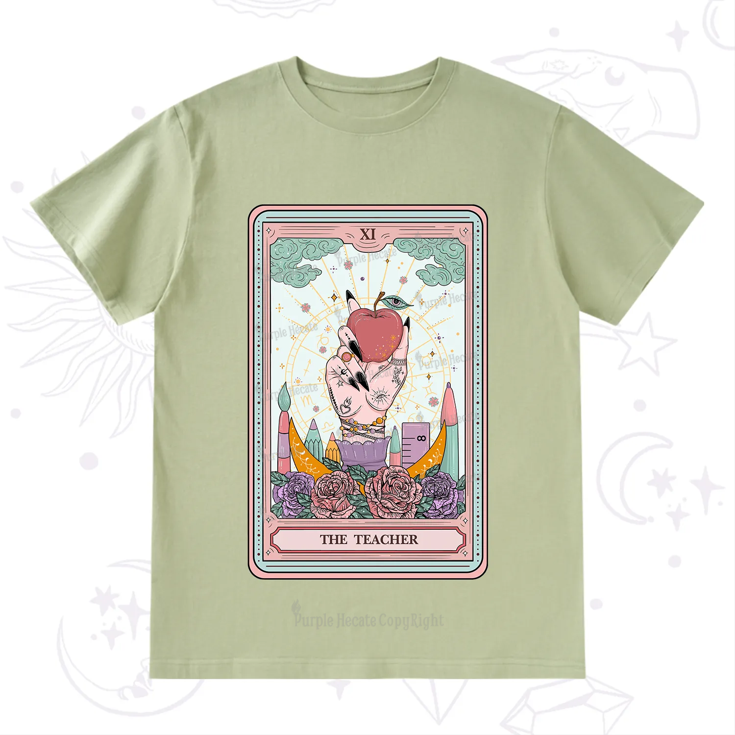 Purplehecate The Teacher Tarot T-Shirt